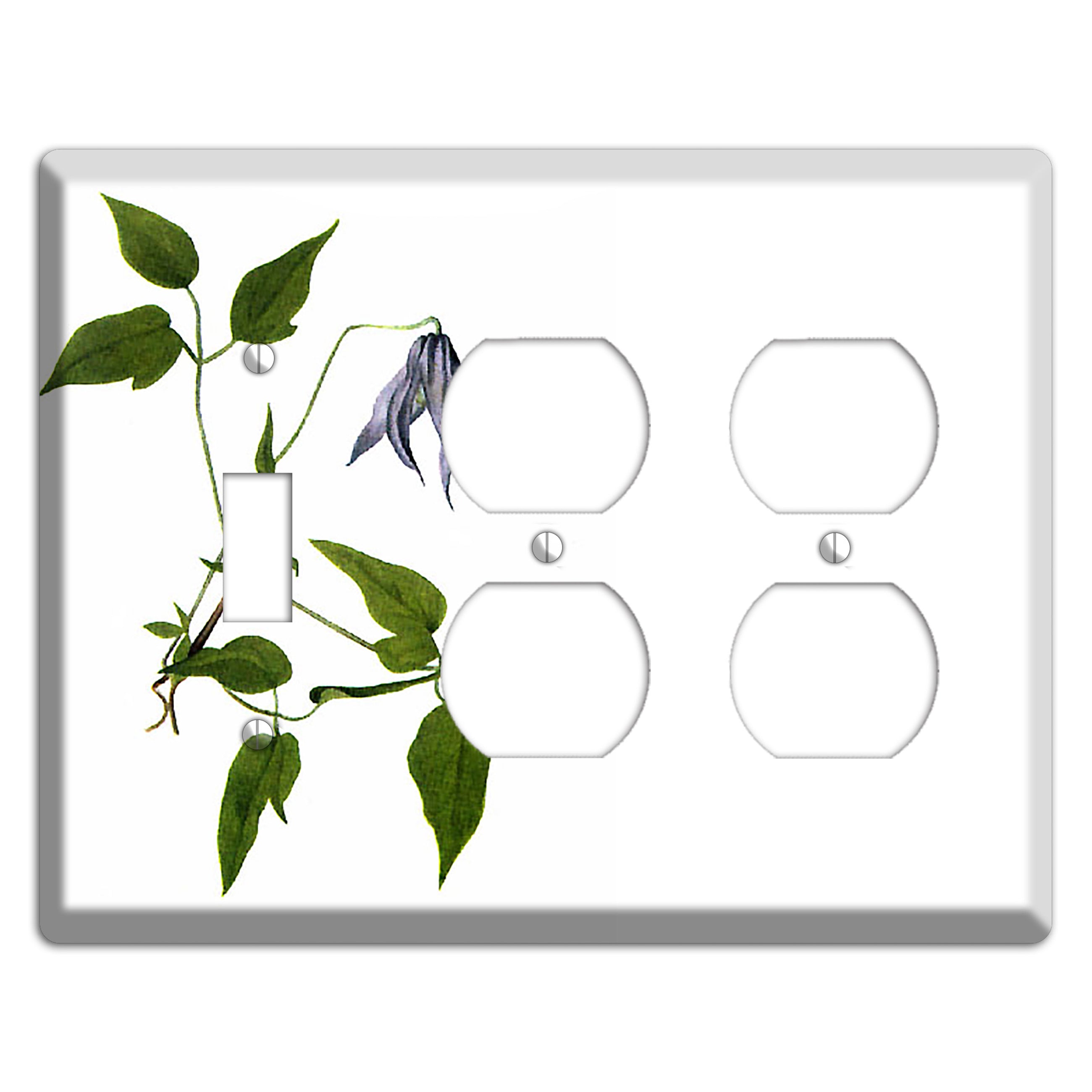 Clematis Columbiana Toggle / 2 Duplex Wallplate