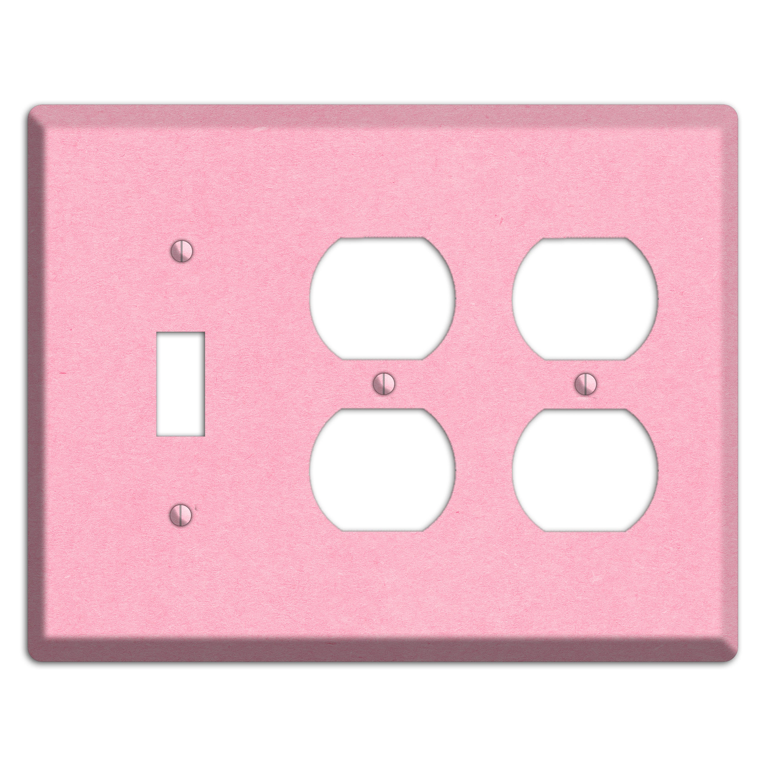 Lavender Pink Kraft Toggle / 2 Duplex Wallplate