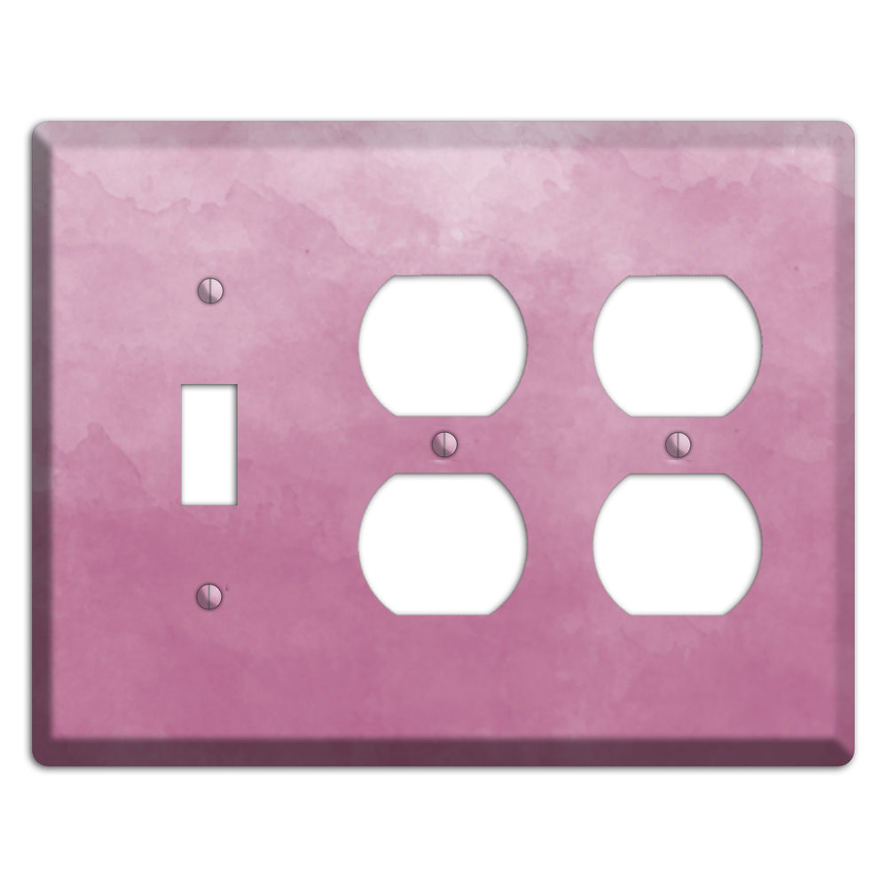 Purple Ombre Toggle / 2 Duplex Wallplate