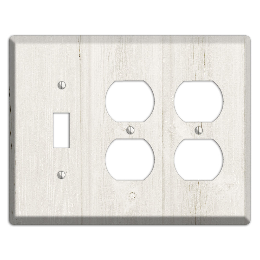Spring Wood Antique Toggle / 2 Duplex Wallplate