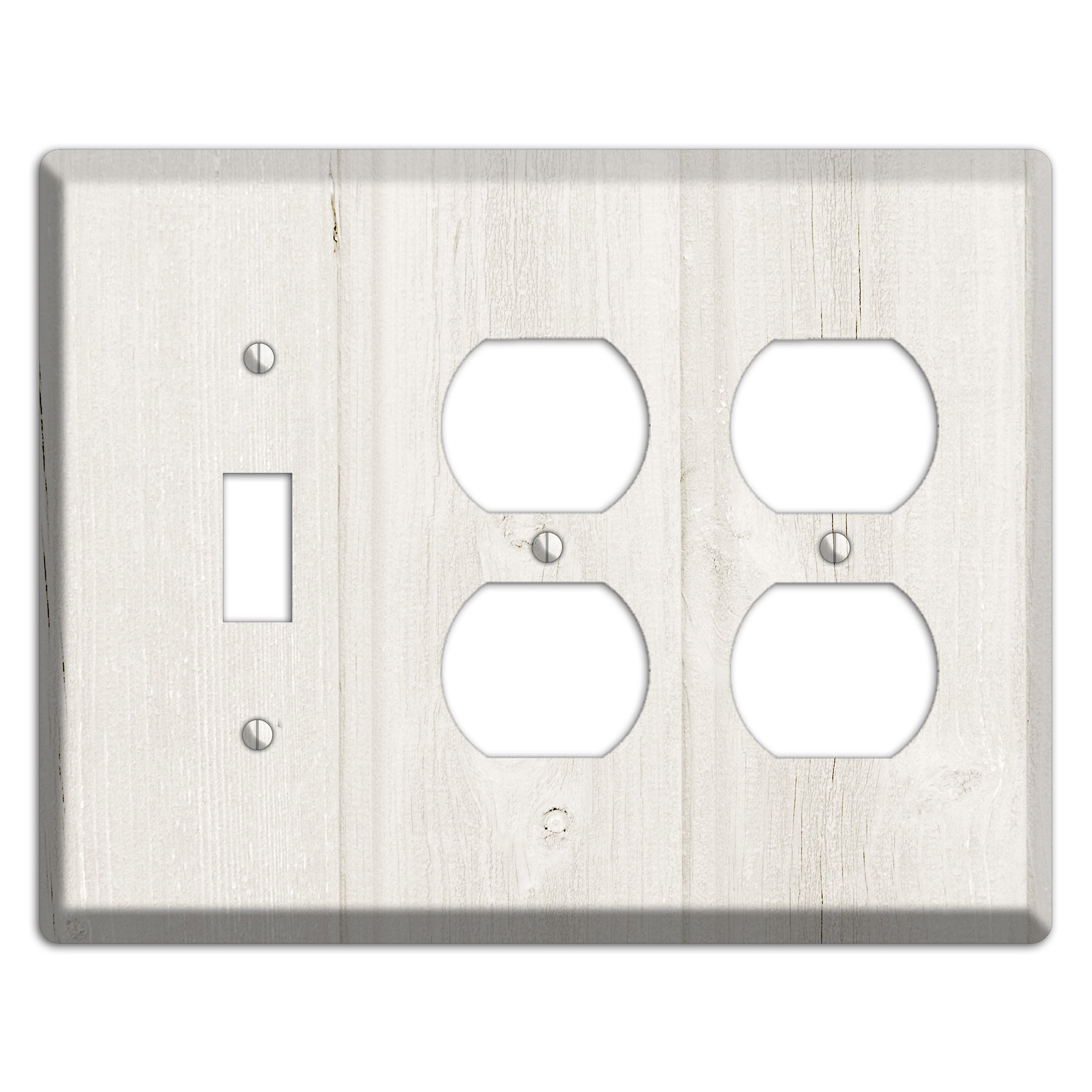 Spring Wood Antique Toggle / 2 Duplex Wallplate