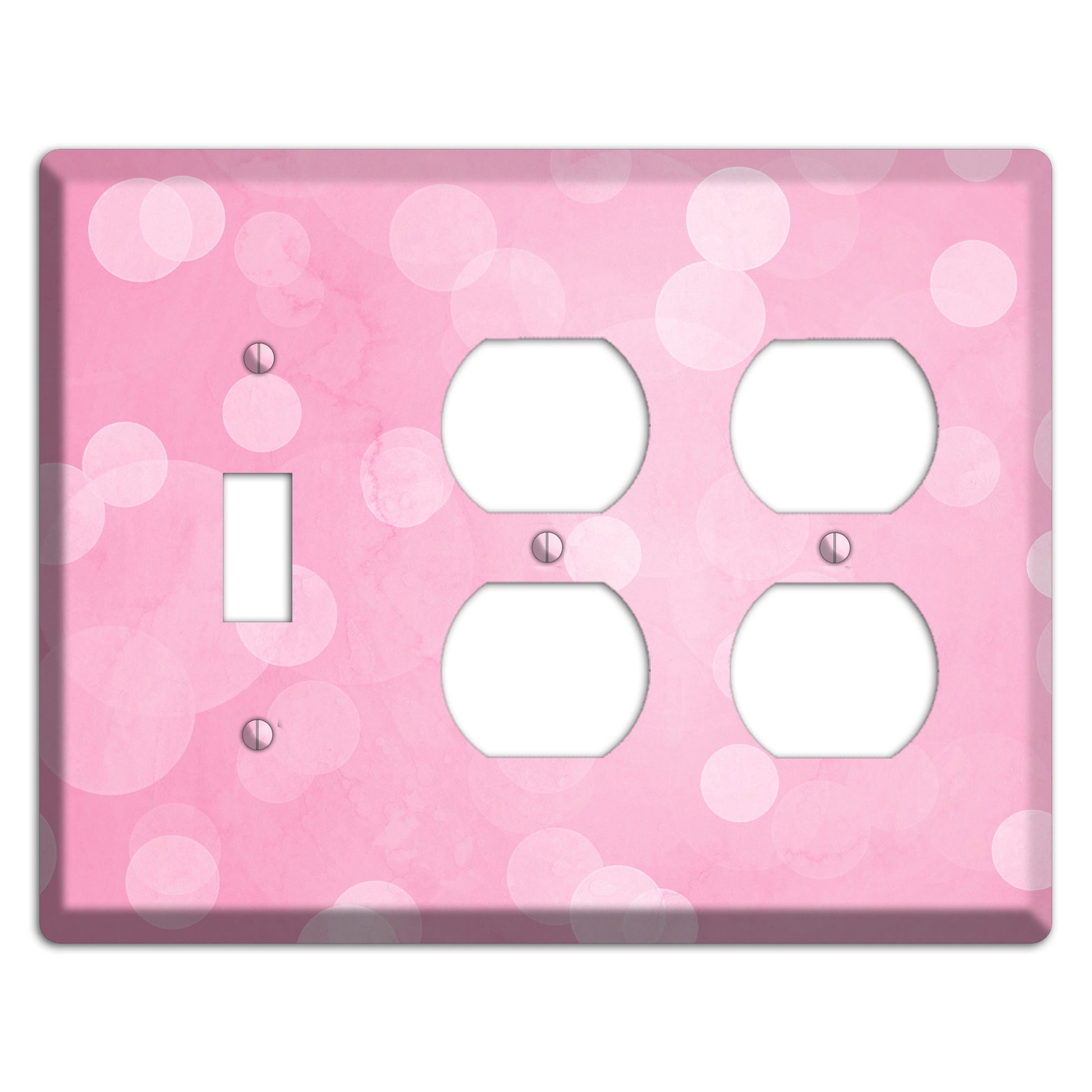 purple Pizzaz Pink Texture Toggle / 2 Duplex Wallplate