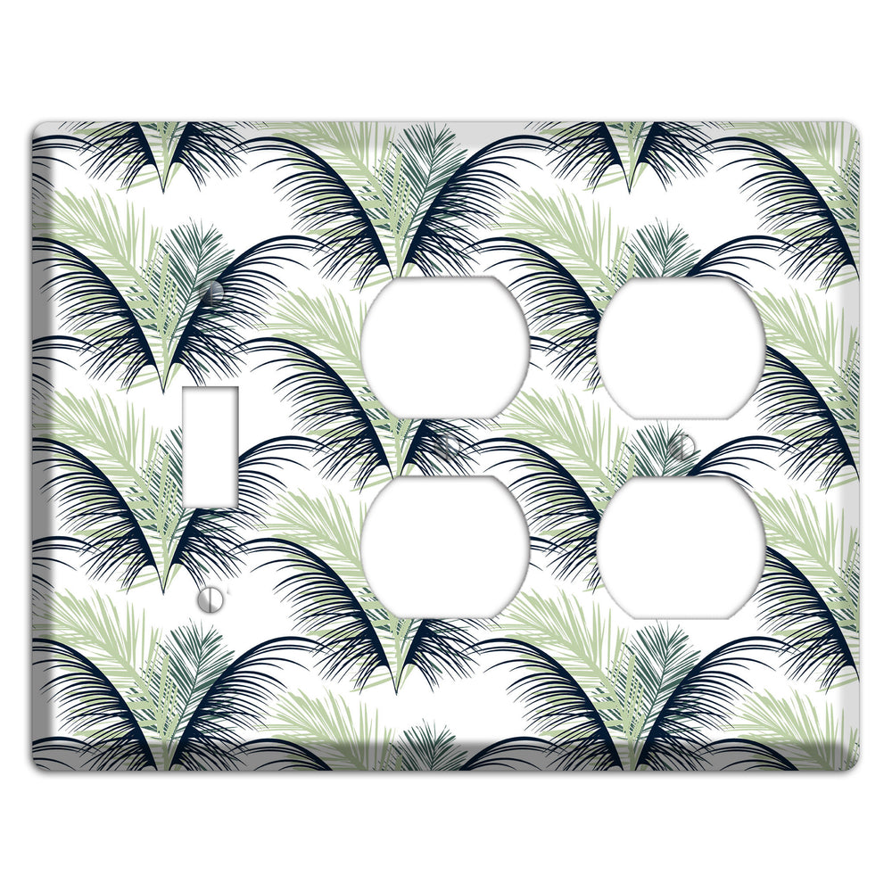 Leaves Style II Toggle / 2 Duplex Wallplate