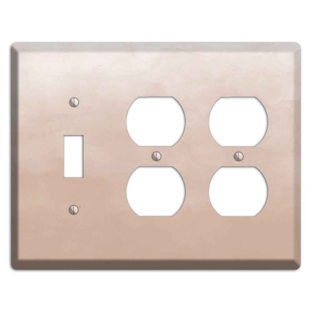 Beige Ombre Toggle / 2 Duplex Wallplate