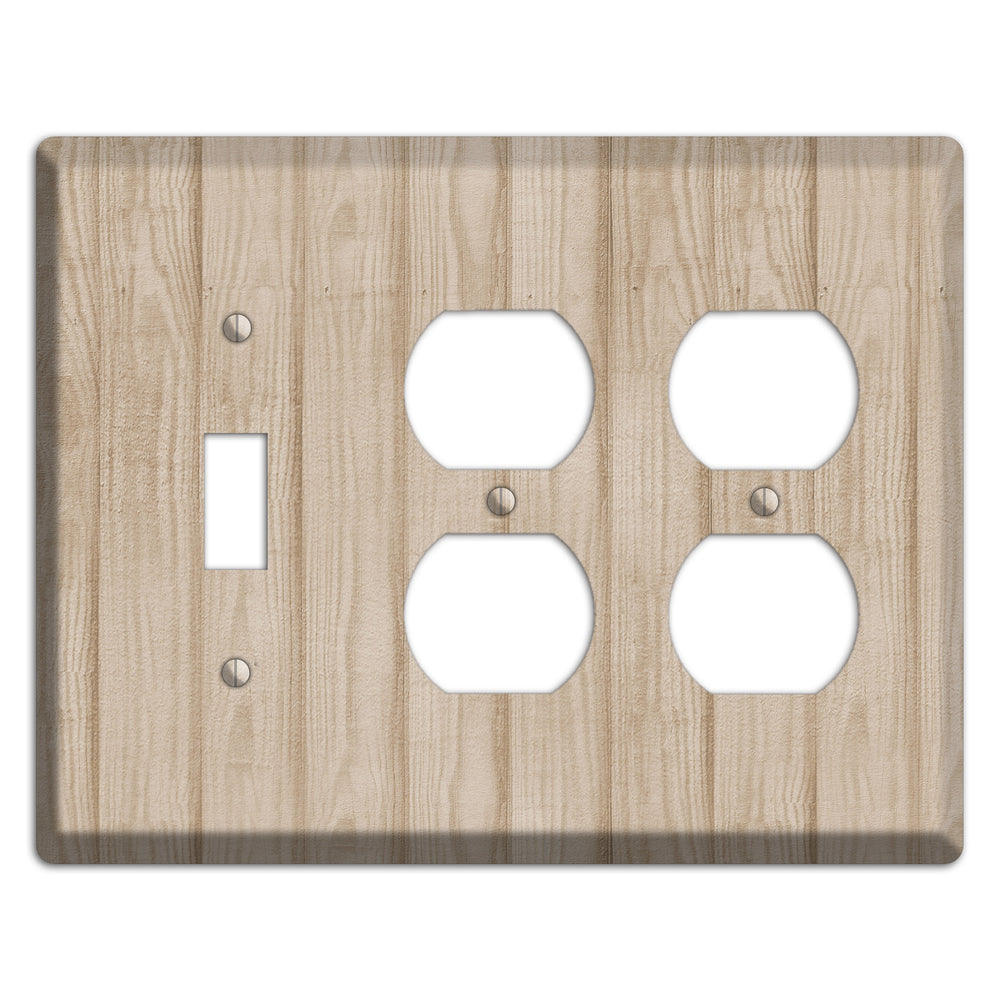 Indian Khaki Neutral Texture Toggle / 2 Duplex Wallplate