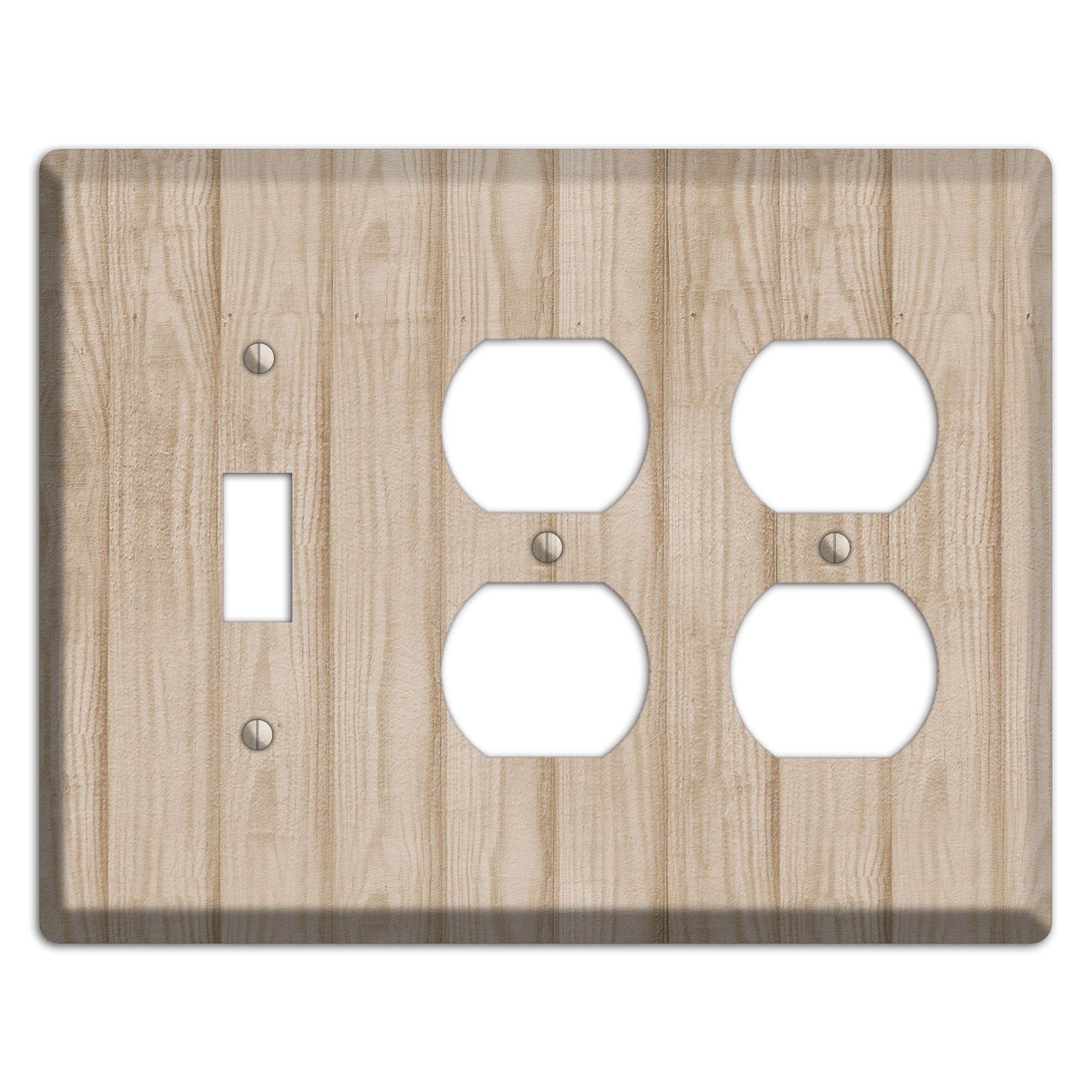 Indian Khaki Neutral Texture Toggle / 2 Duplex Wallplate