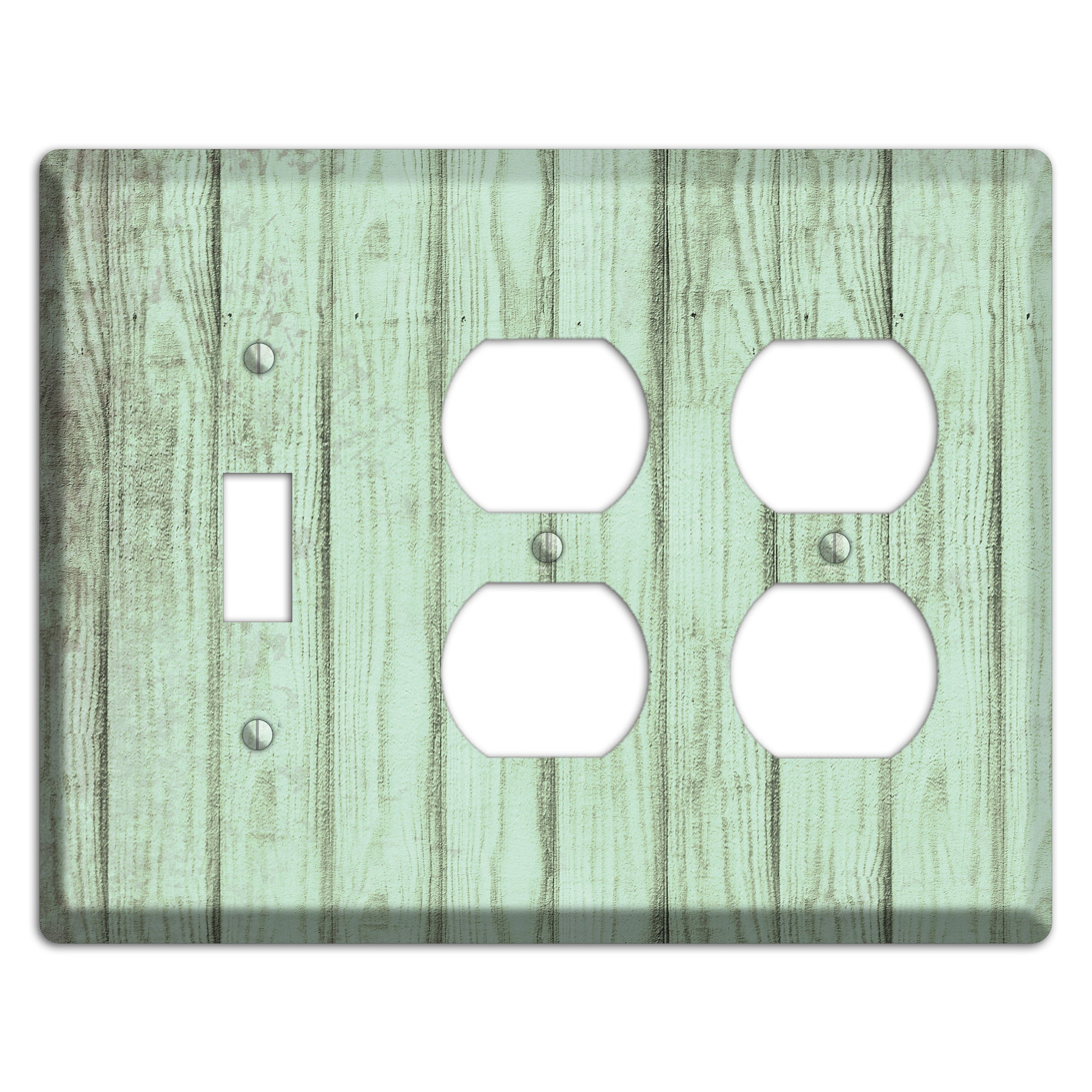 Norway Weathered Wood Toggle / 2 Duplex Wallplate