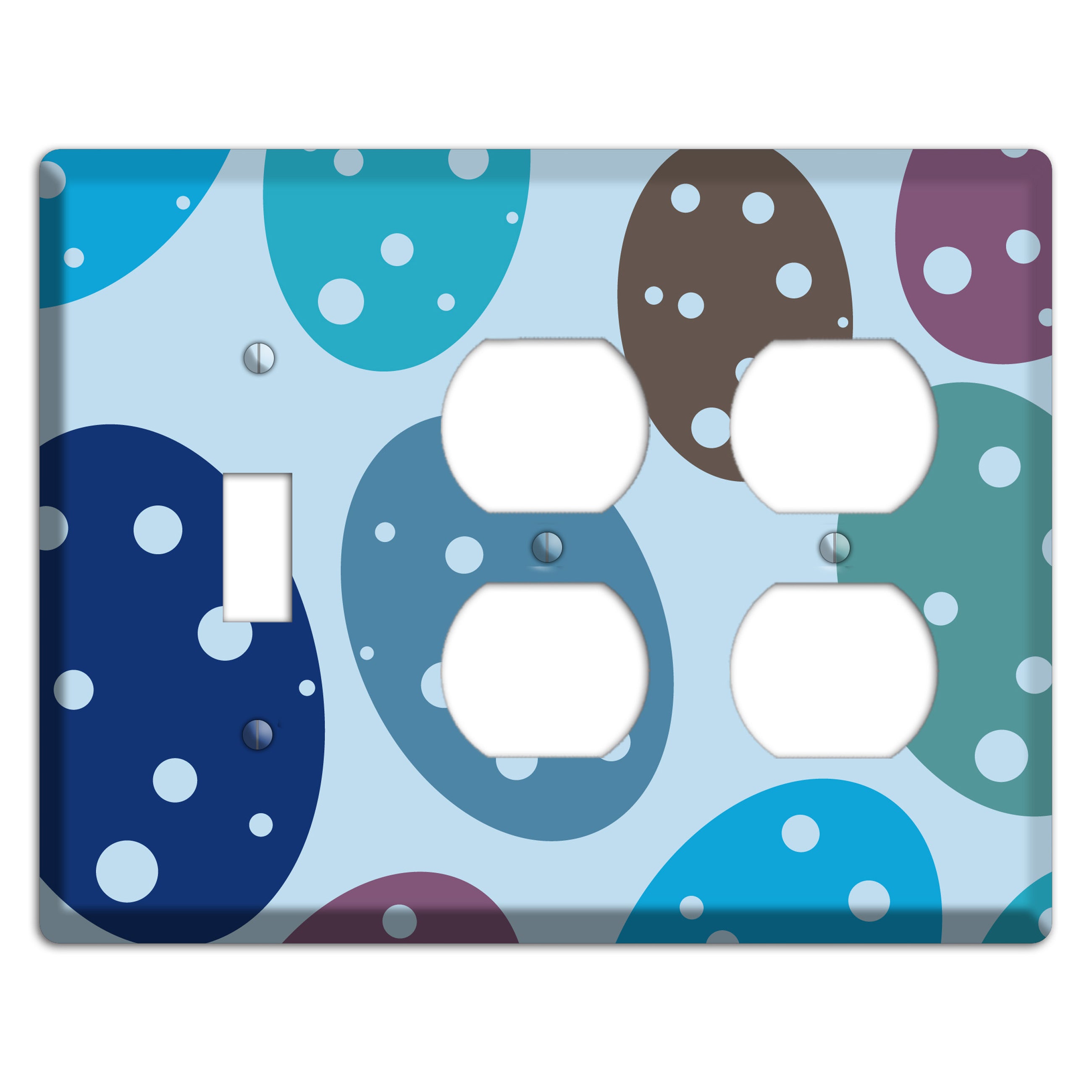 Blue Eggs Toggle / 2 Duplex Wallplate