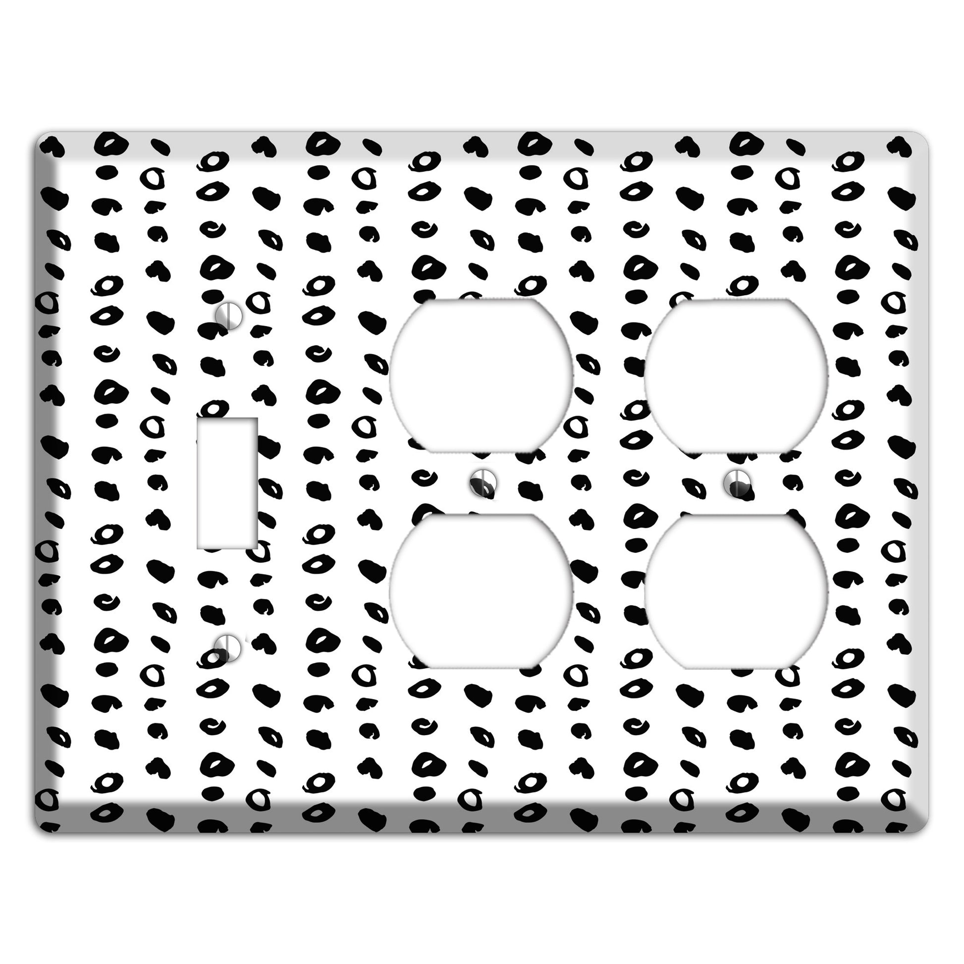 Ink Drops 10 Toggle / 2 Duplex Wallplate