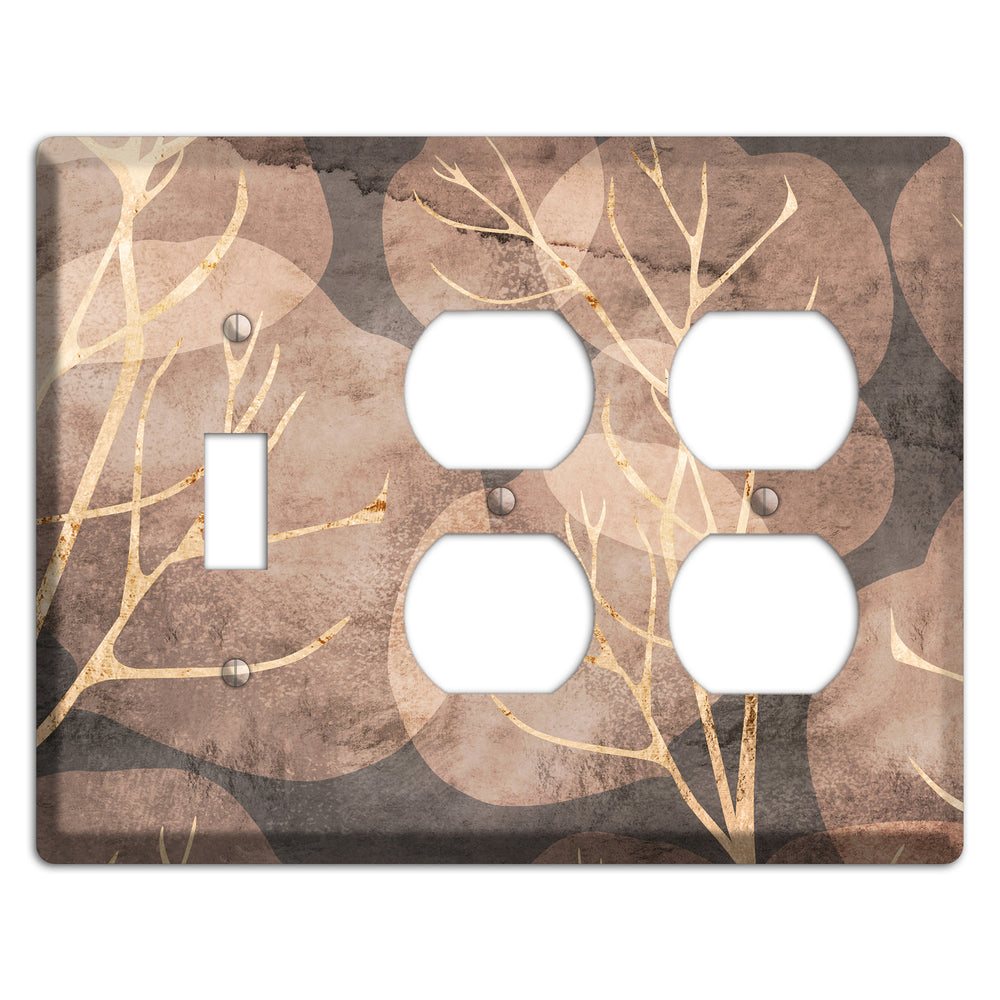 Autumn Leaves Toggle / 2 Duplex Wallplate