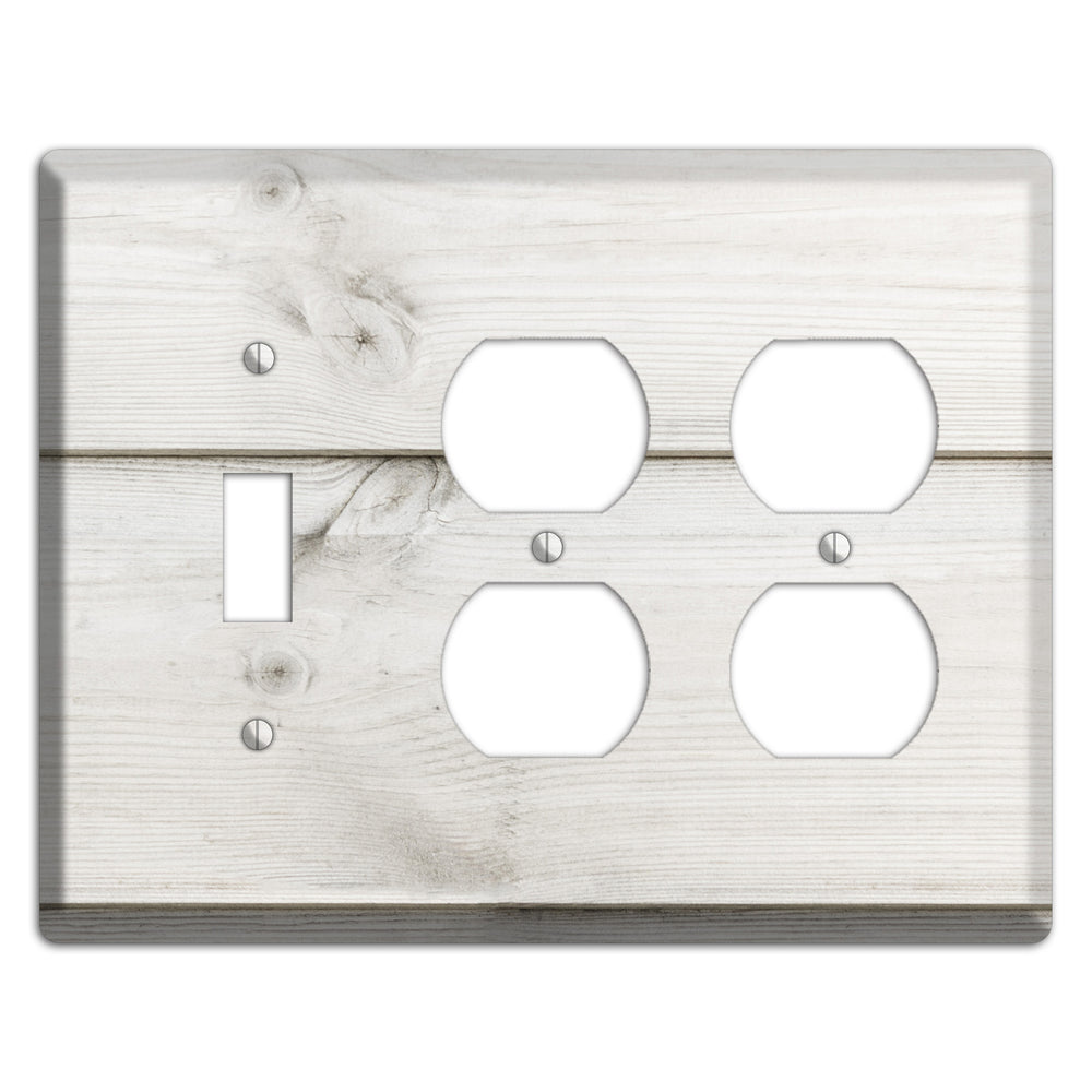 Timberwolf Antique Toggle / 2 Duplex Wallplate