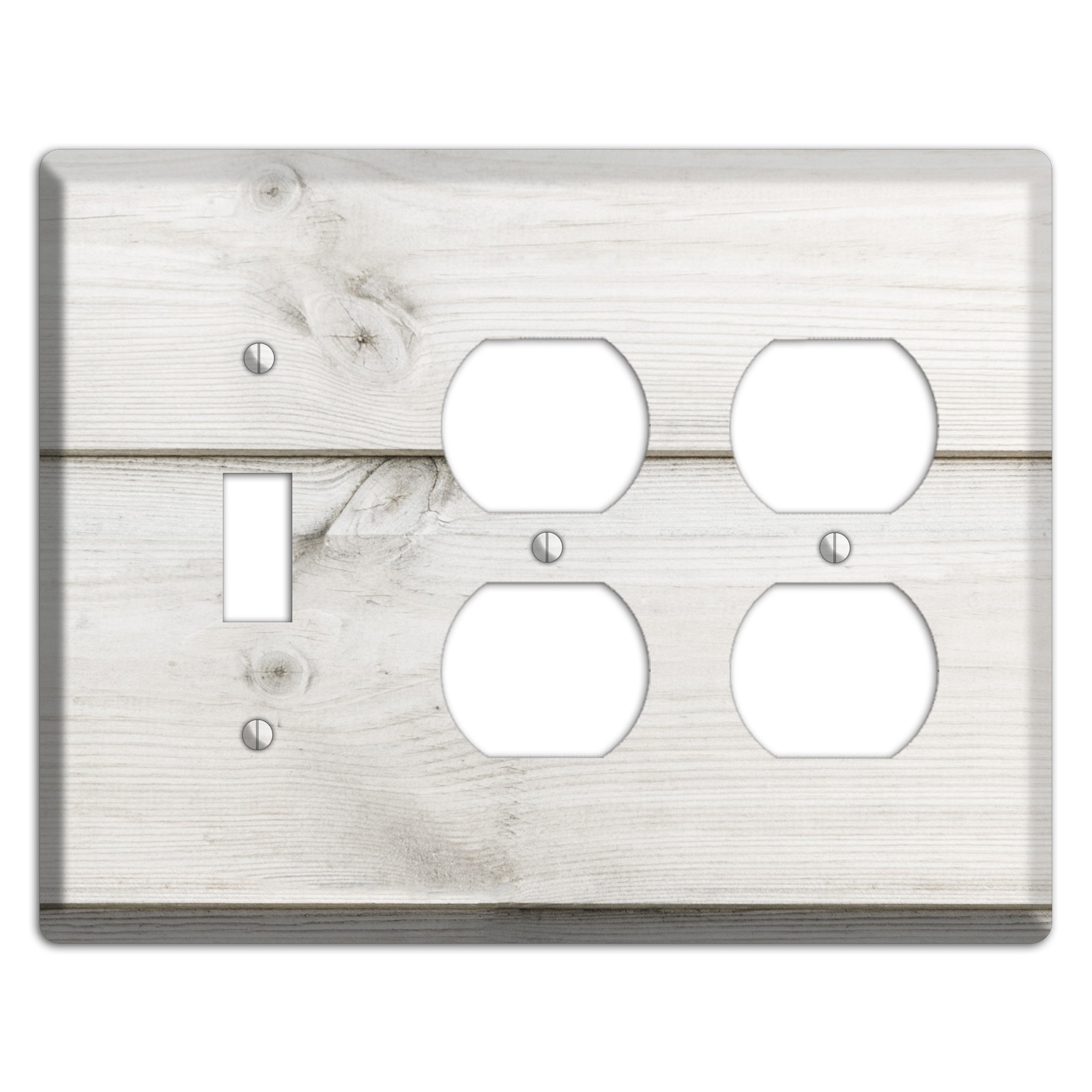 Timberwolf Antique Toggle / 2 Duplex Wallplate
