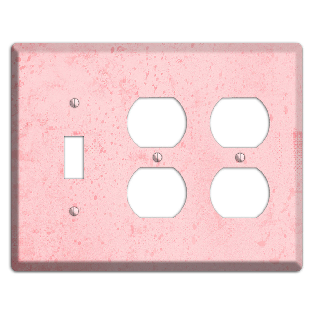 ShockingPpink Soft Coral Toggle / 2 Duplex Wallplate