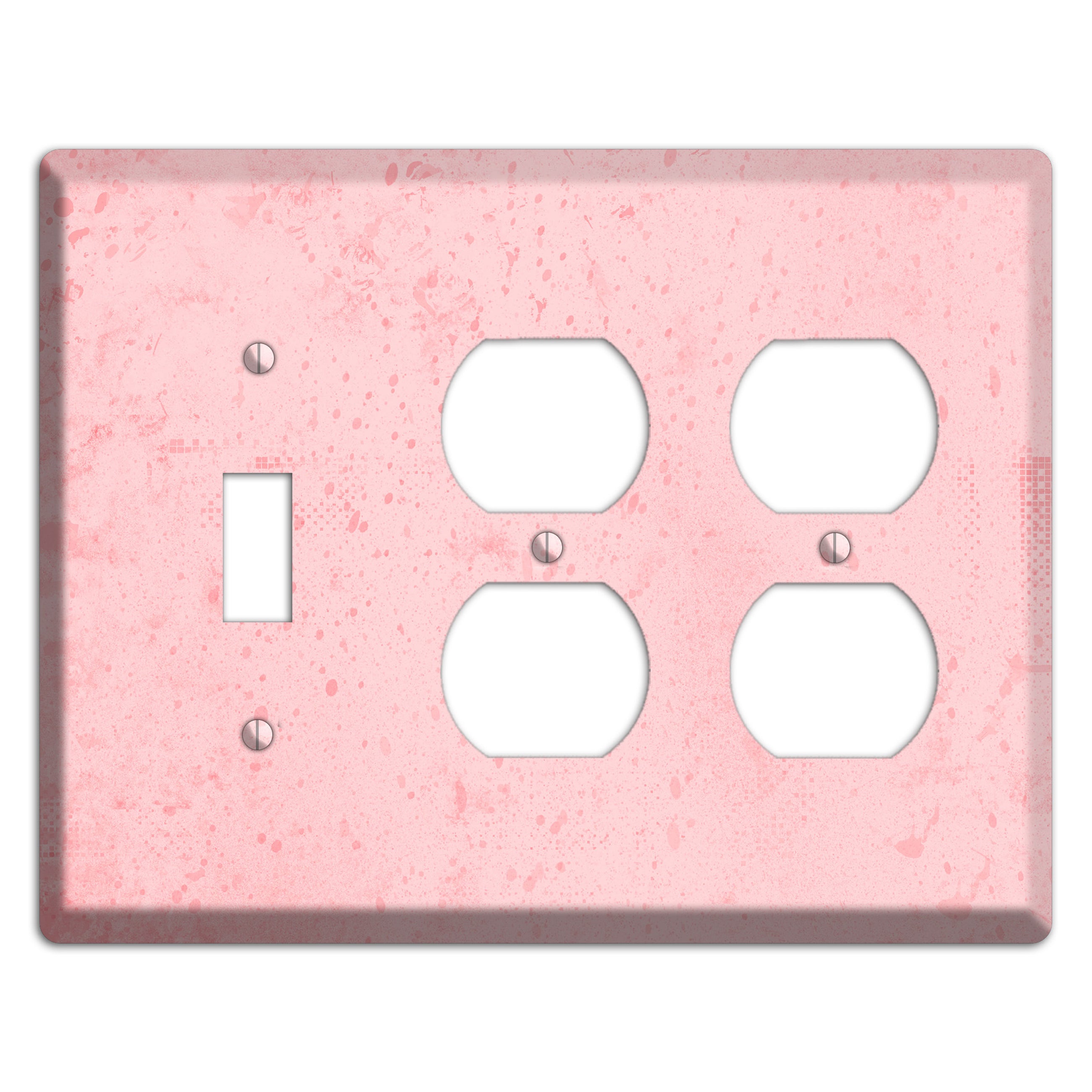 ShockingPpink Soft Coral Toggle / 2 Duplex Wallplate