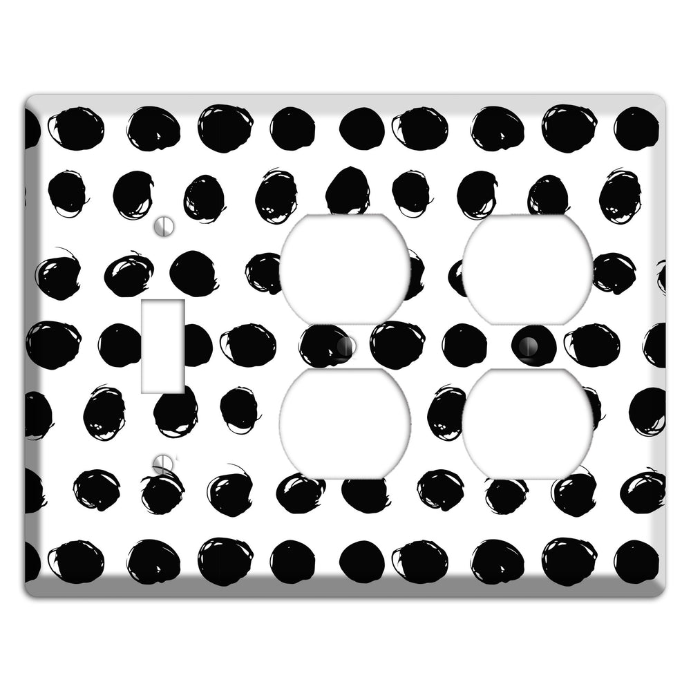 Ink Drops 9 Toggle / 2 Duplex Wallplate