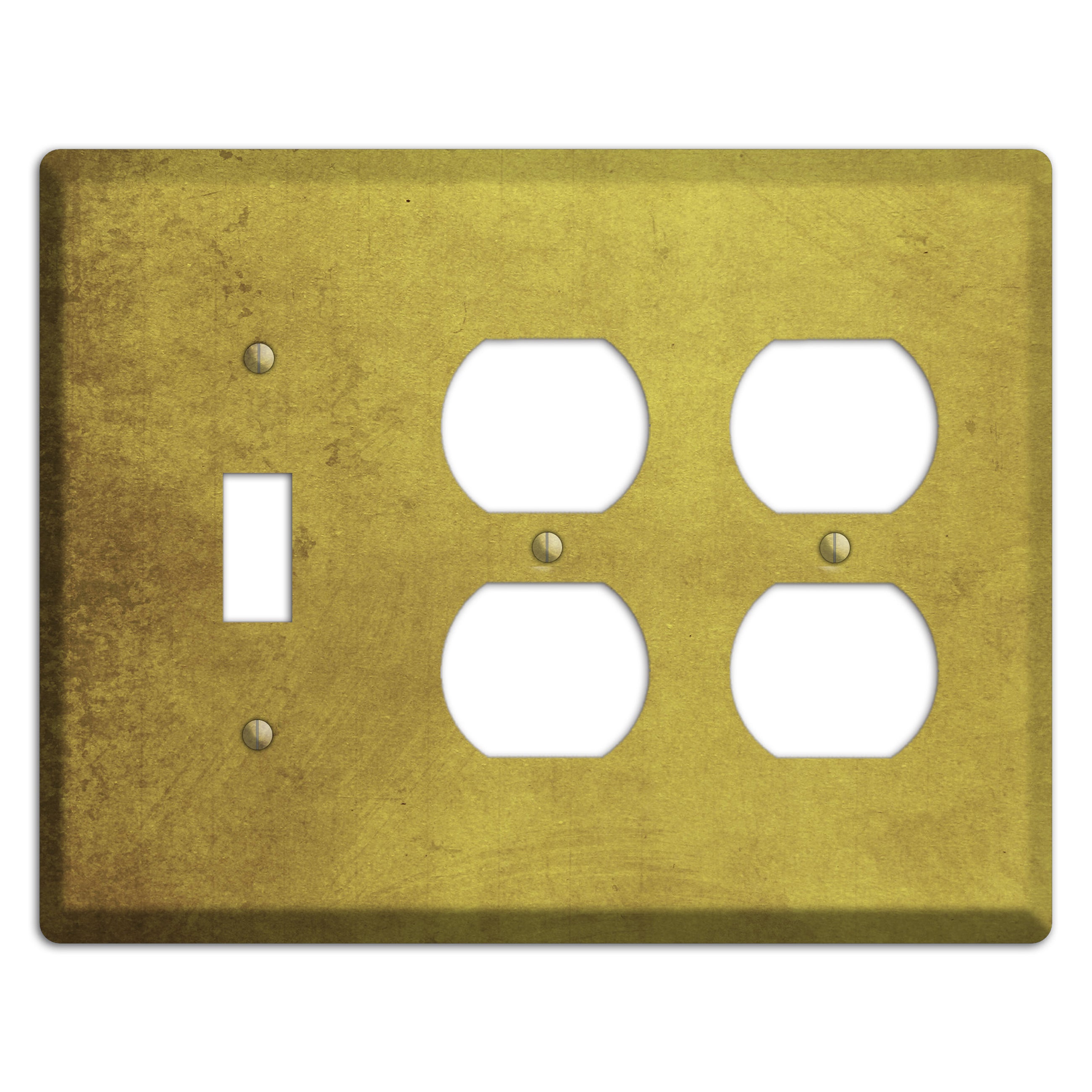 Husk Vintage Grunge Toggle / 2 Duplex Wallplate