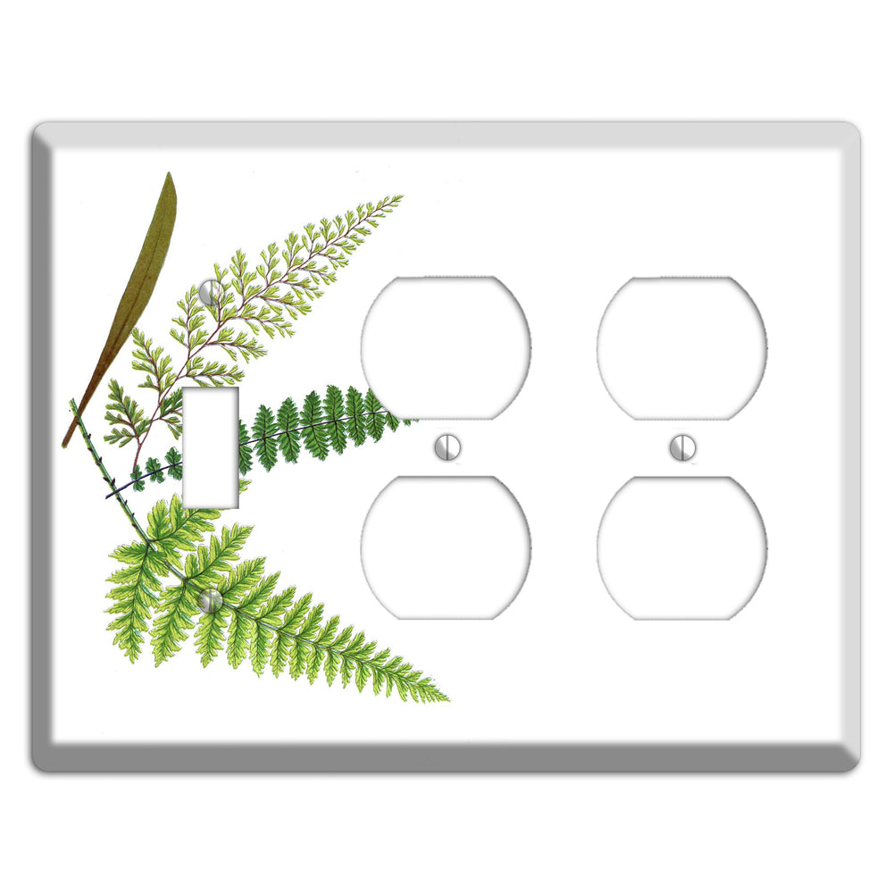 Ferns Toggle / 2 Duplex Wallplate