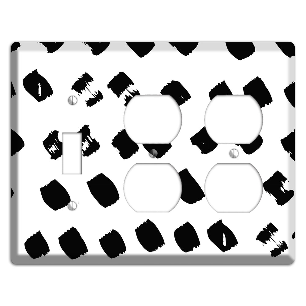 Ink Brushstrokes 4 Toggle / 2 Duplex Wallplate