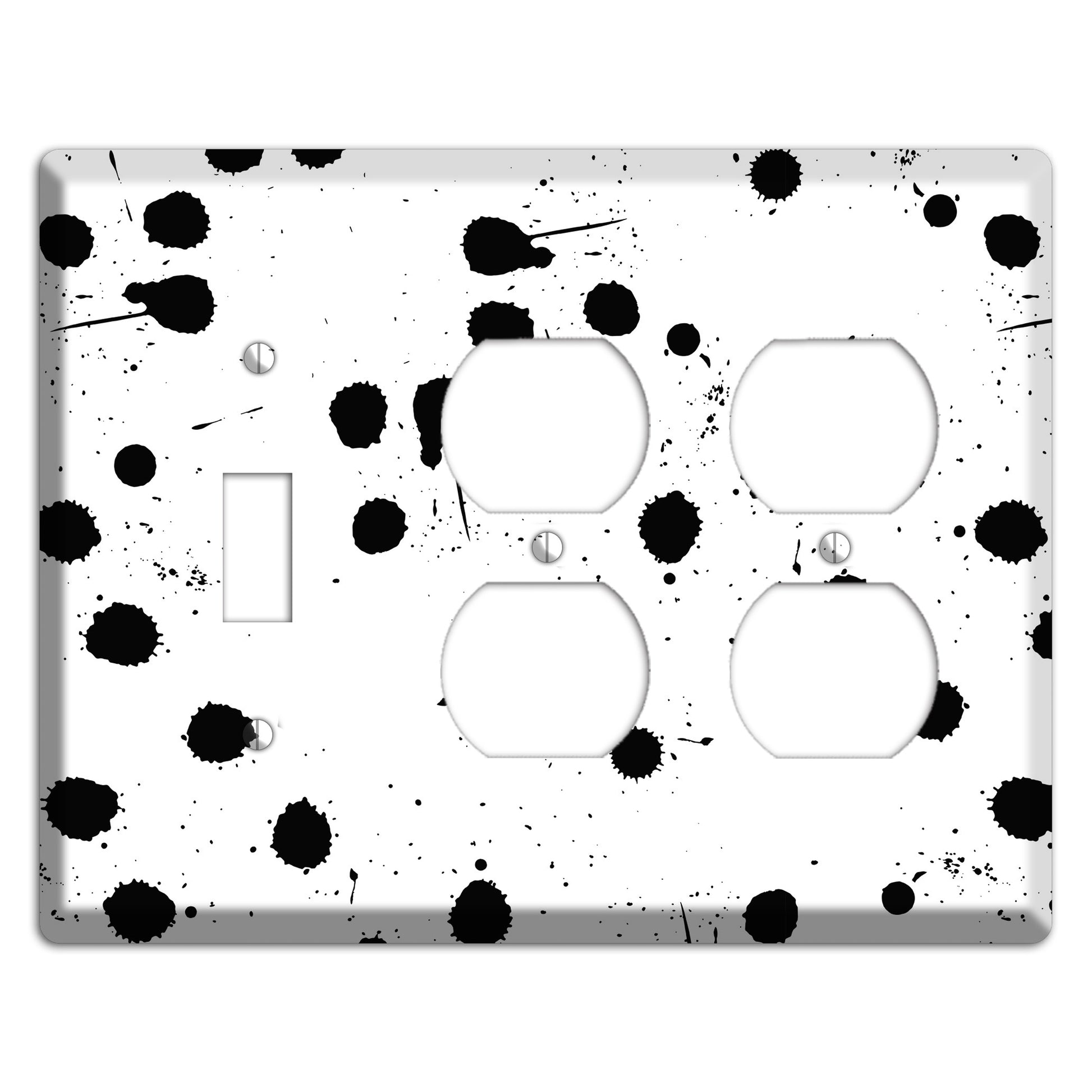 Ink Splash 9 Toggle / 2 Duplex Wallplate