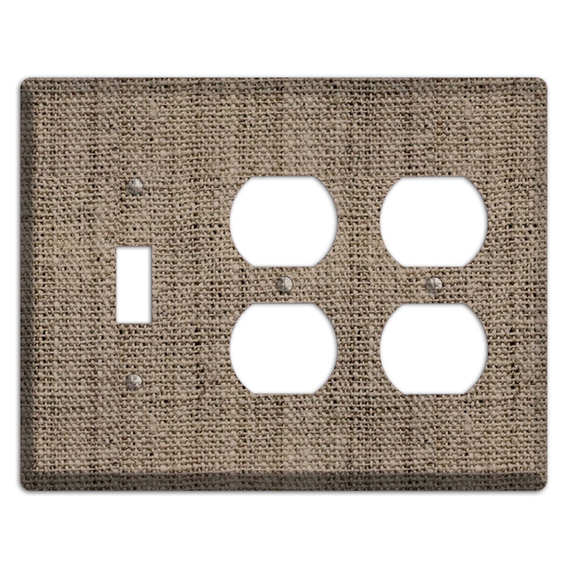 Sand Dune Burlap Toggle / 2 Duplex Wallplate