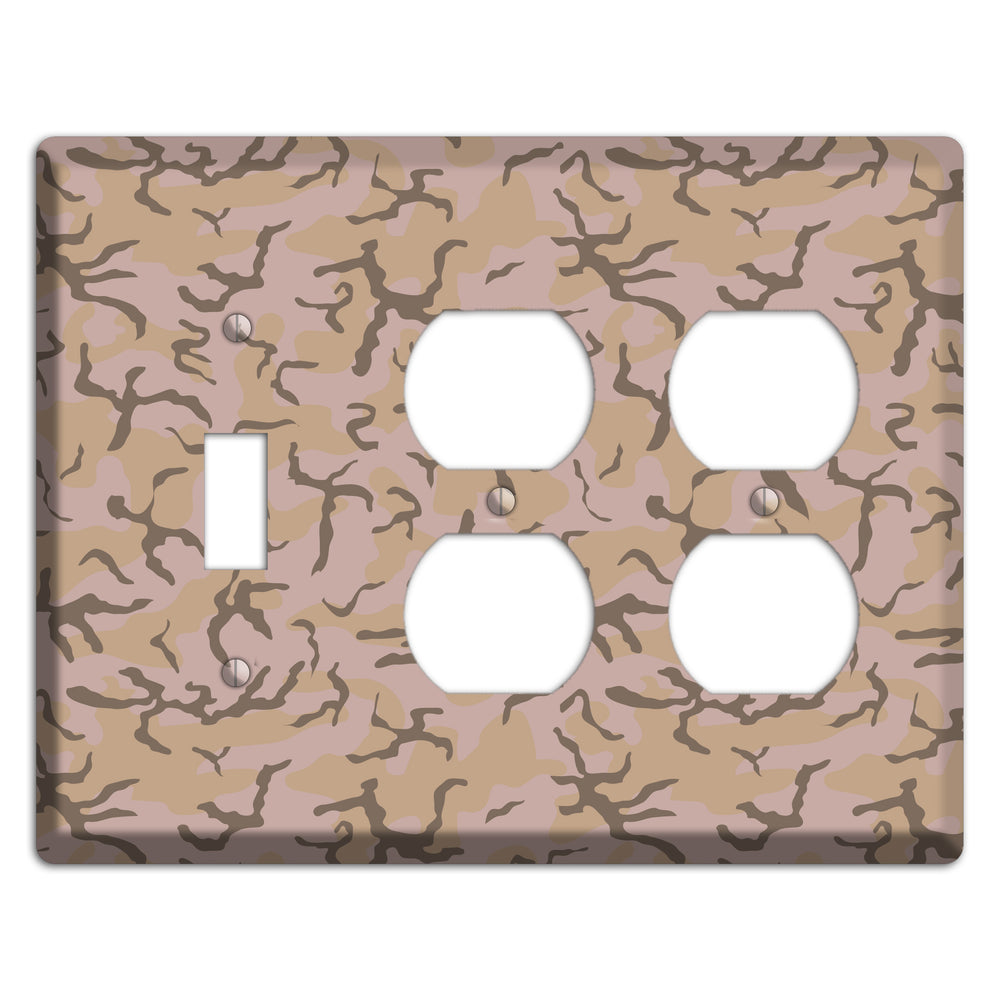 Woodland Camo Toggle / 2 Duplex Wallplate