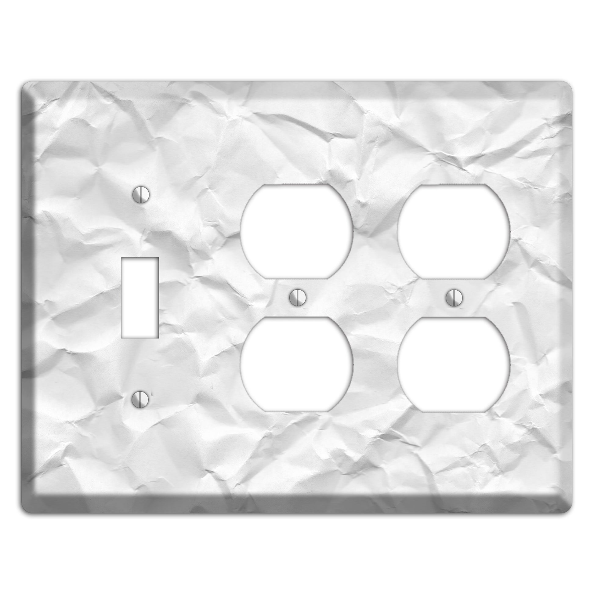 Alto Crinkled Paper Toggle / 2 Duplex Wallplate