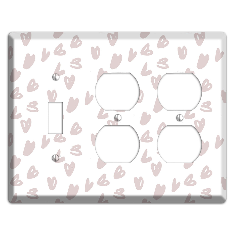 Abstract 21 Toggle / 2 Duplex Wallplate