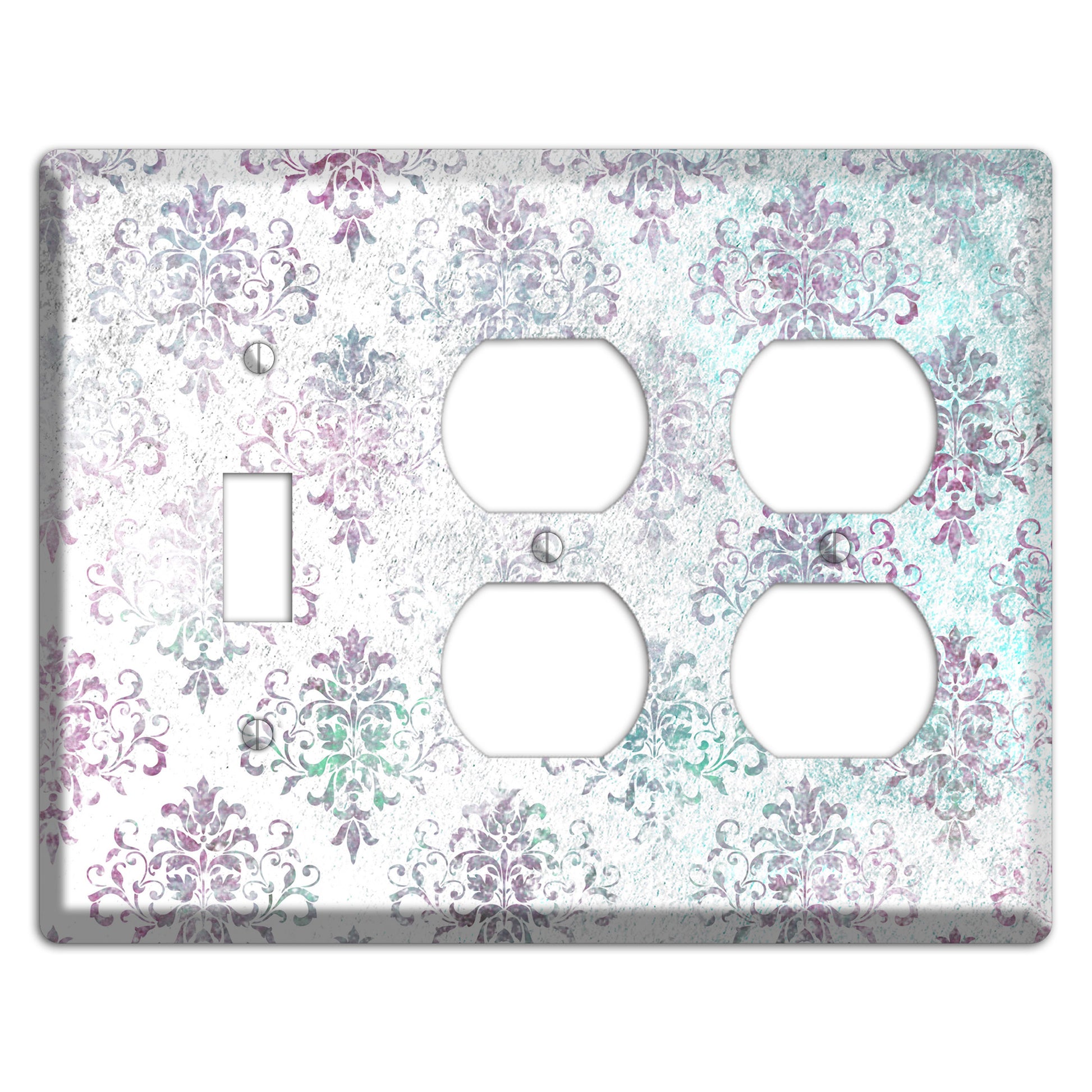 Tiara Whimsical Damask Toggle / 2 Duplex Wallplate