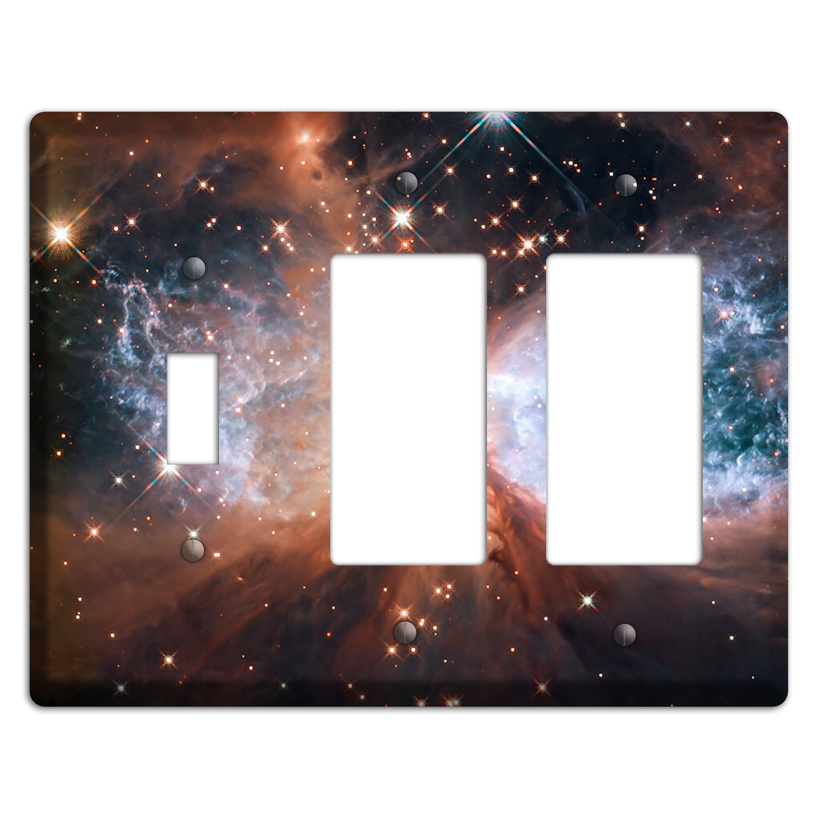 star-forming Toggle / 2 Rocker Wallplate