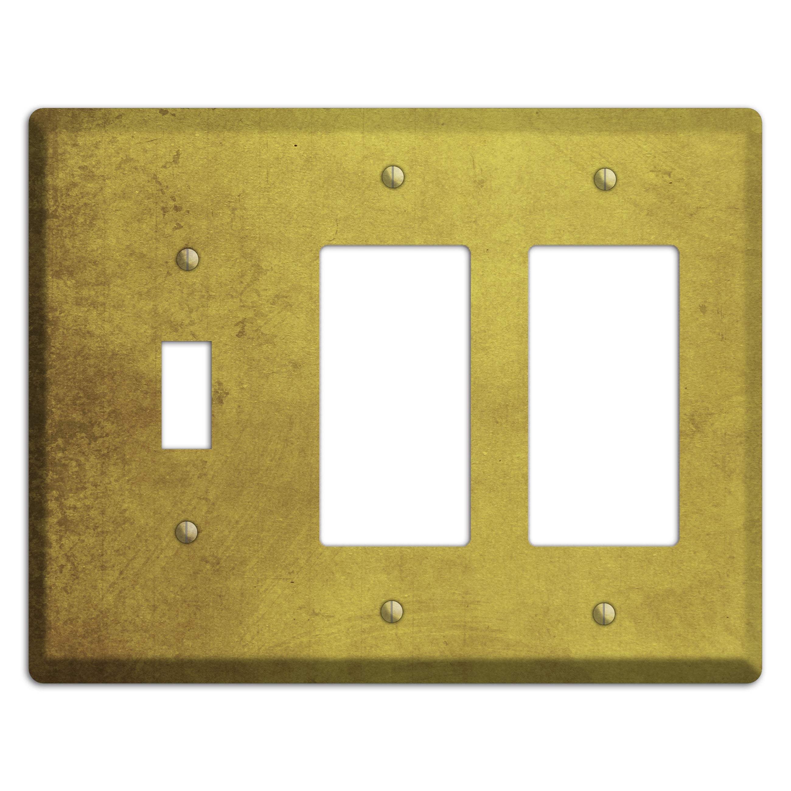 Husk Vintage Grunge Toggle / 2 Rocker Wallplate