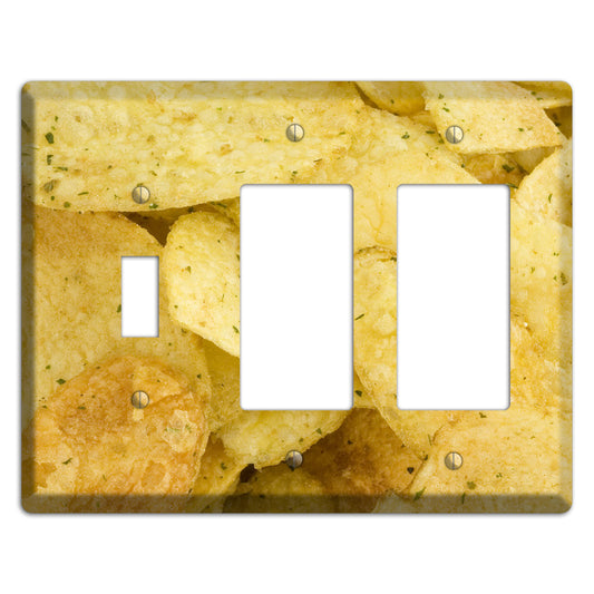 Chips Toggle / 2 Rocker Wallplate