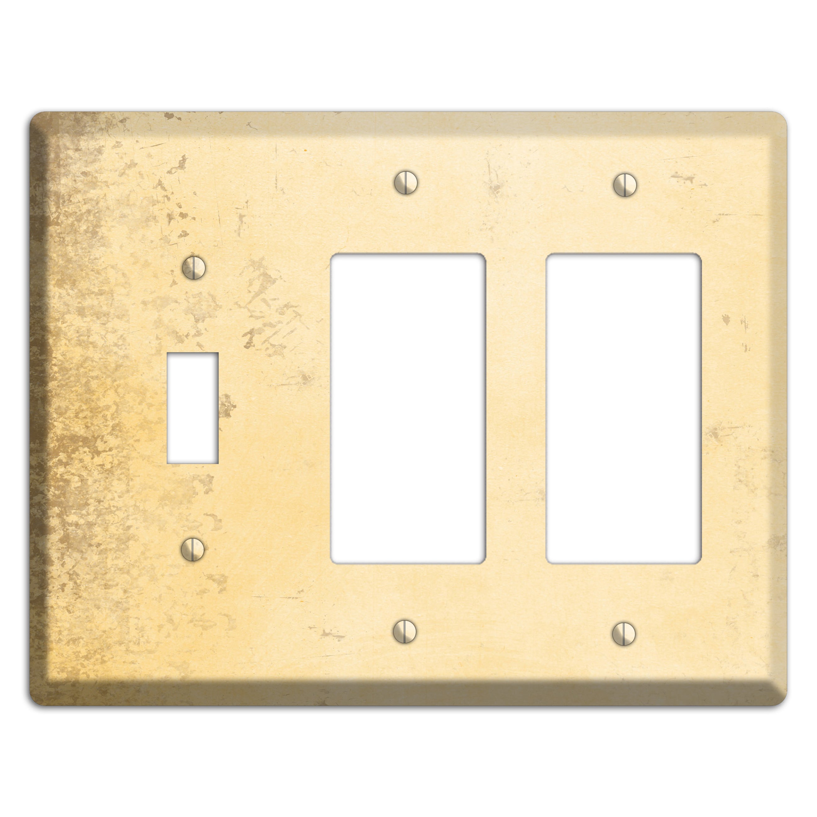 Astra Vintage Grunge Toggle / 2 Rocker Wallplate