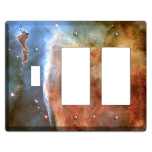 Carina Nebula Toggle / 2 Rocker Wallplate