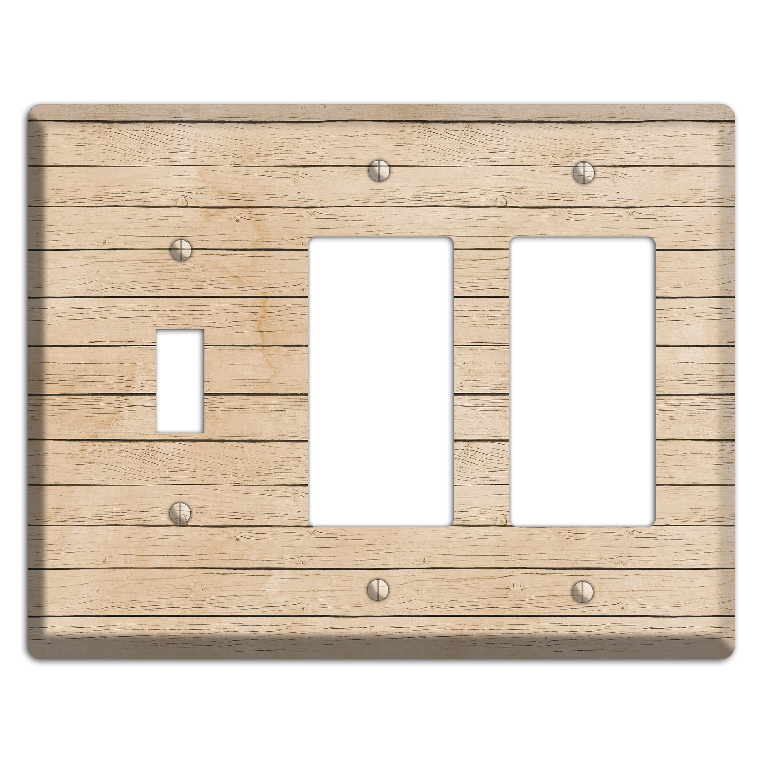 Akaroa Neutral Texture Toggle / 2 Rocker Wallplate