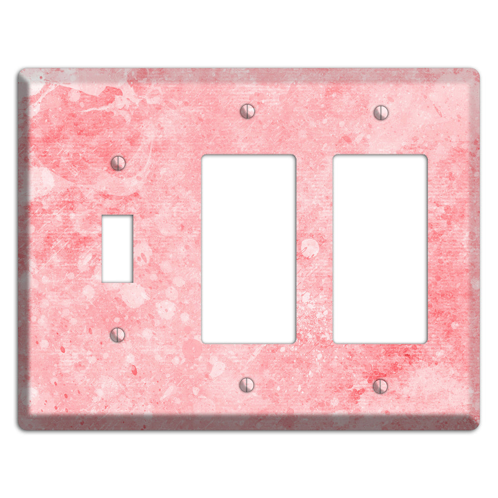 Rose Fog Soft Coral Toggle / 2 Rocker Wallplate