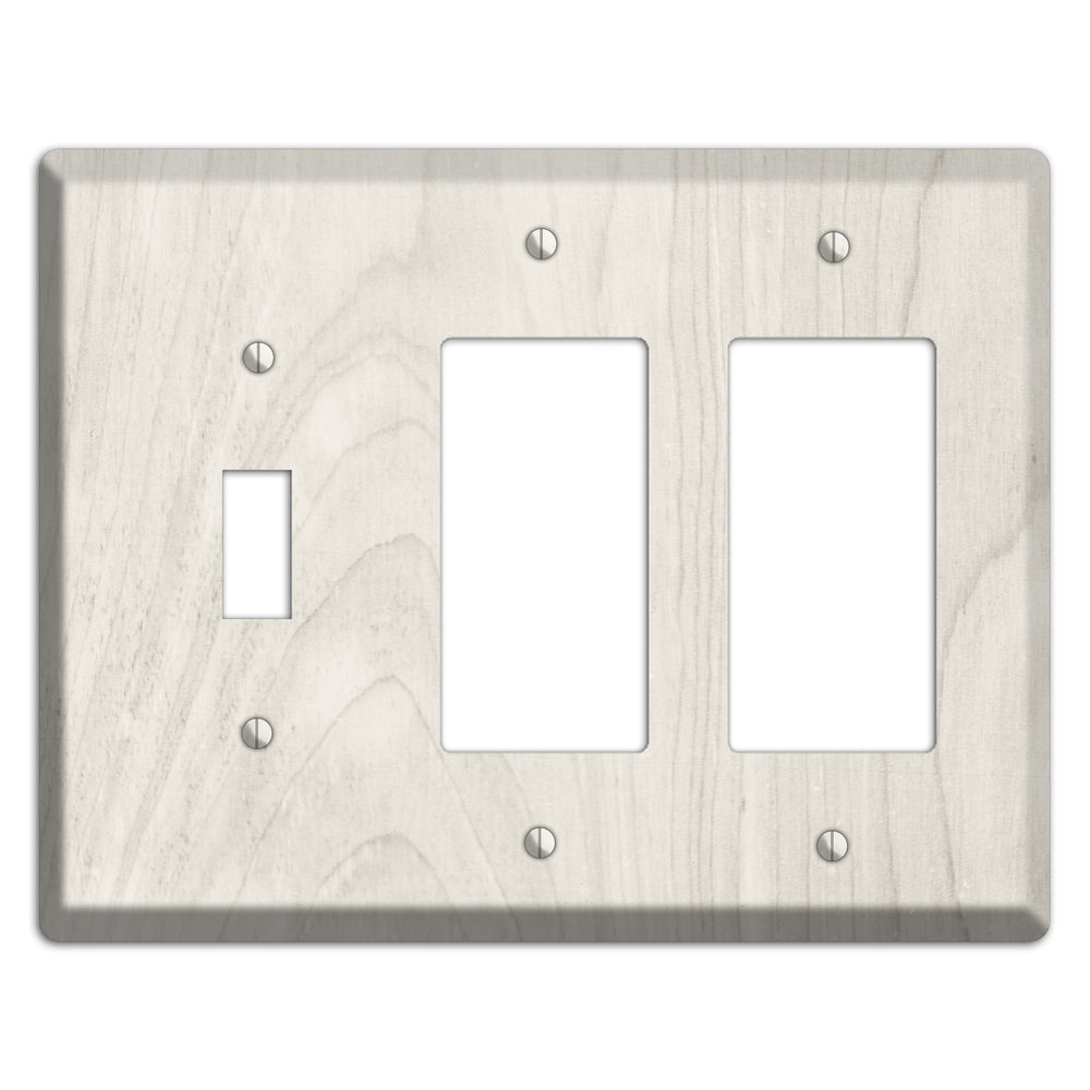 Pearl Bush Antique Toggle / 2 Rocker Wallplate