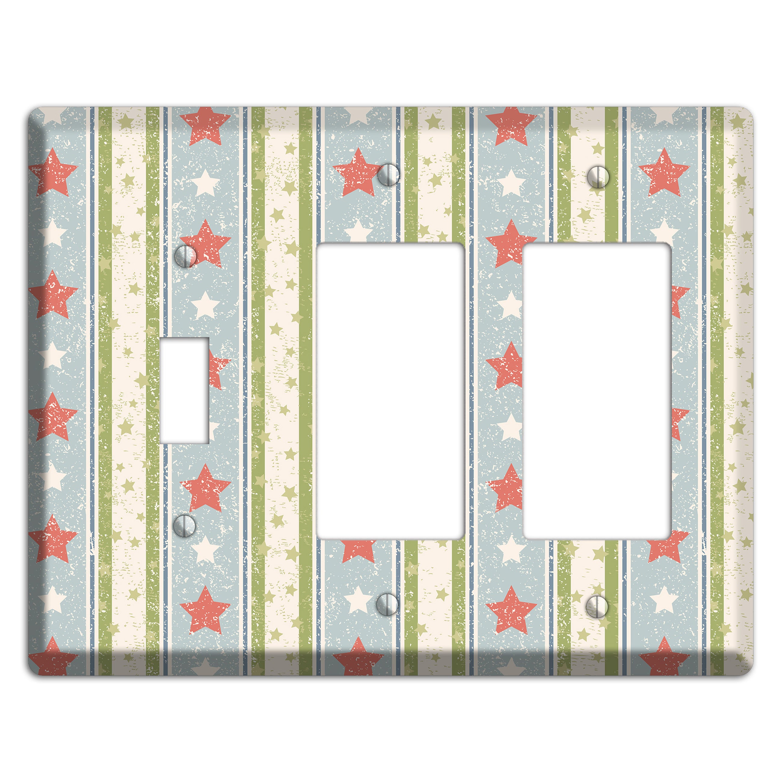 Christmas Morning Toggle / 2 Rocker Wallplate