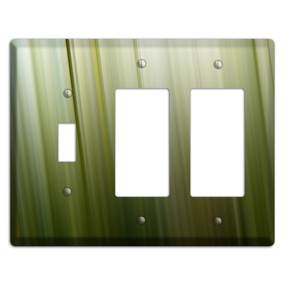 Olive Ray of Light 2 Toggle / 2 Rocker Wallplate