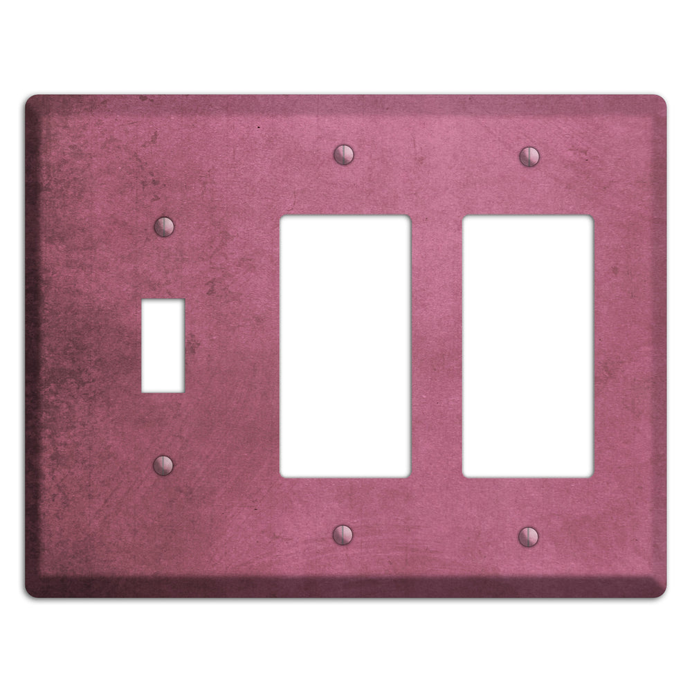 Coral Tree Vintage Grunge Toggle / 2 Rocker Wallplate