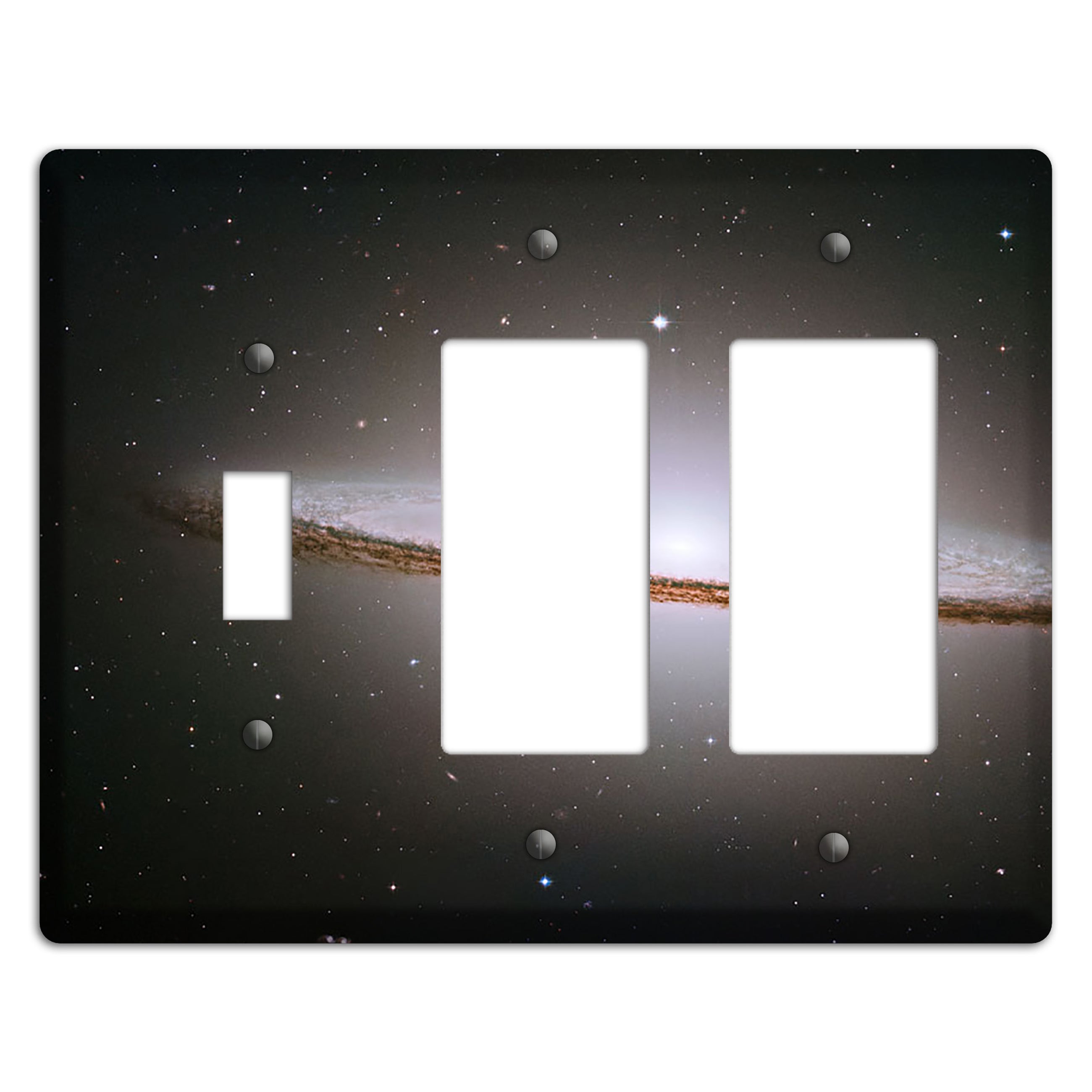 Sombrero Galaxy Toggle / 2 Rocker Wallplate