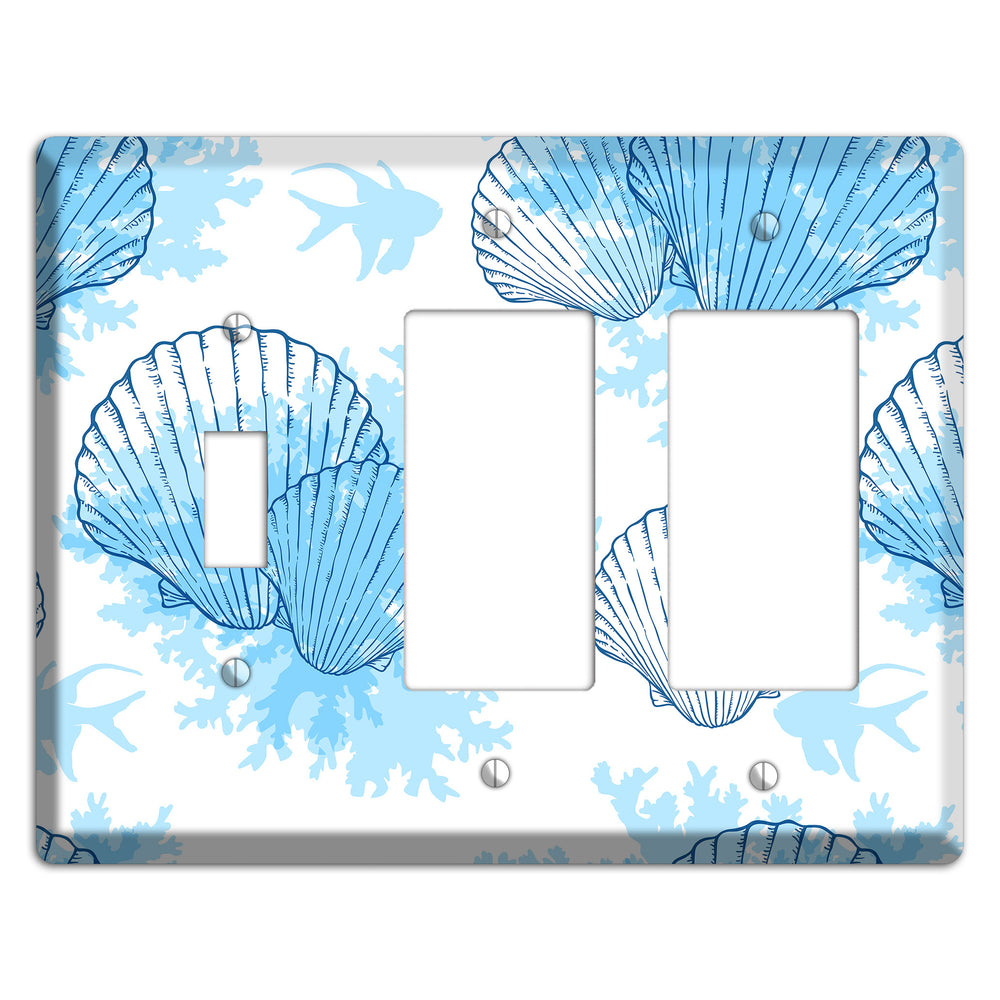 Shells 1 Toggle / 2 Rocker Wallplate