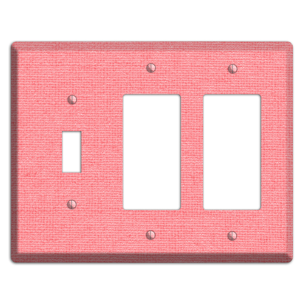 Sweet Pink Soft Coral Toggle / 2 Rocker Wallplate
