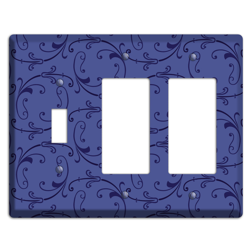 Green and Brown Argyle Toggle / 2 Rocker Wallplate