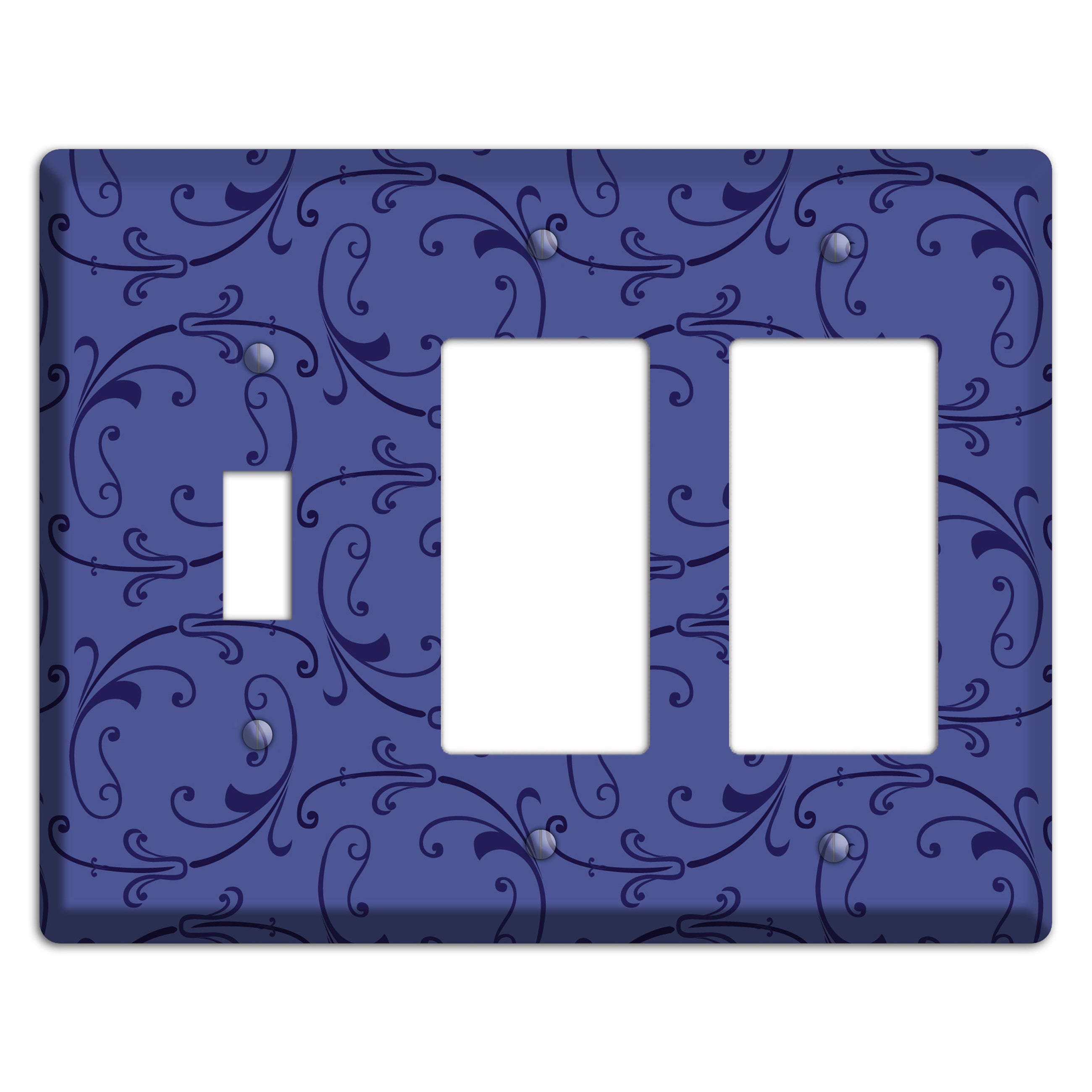 Green and Brown Argyle Toggle / 2 Rocker Wallplate