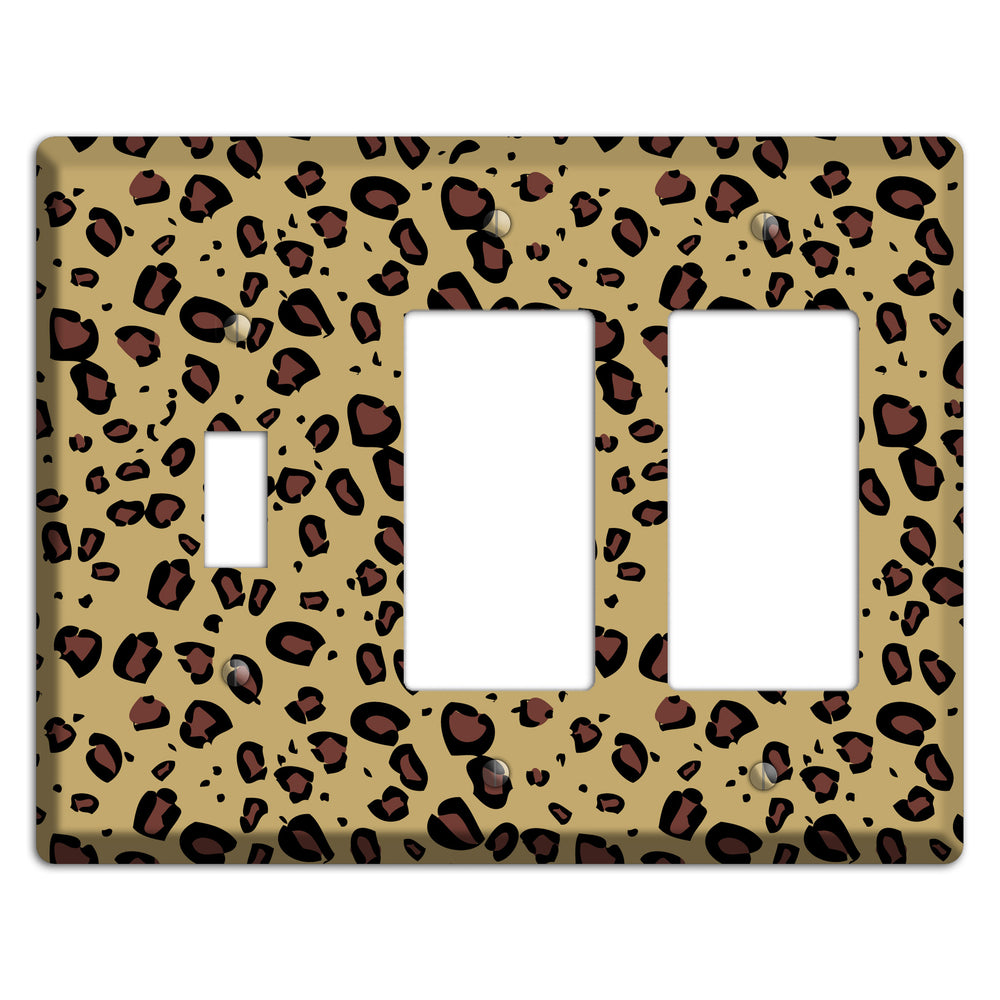 Leopard Toggle / 2 Rocker Wallplate