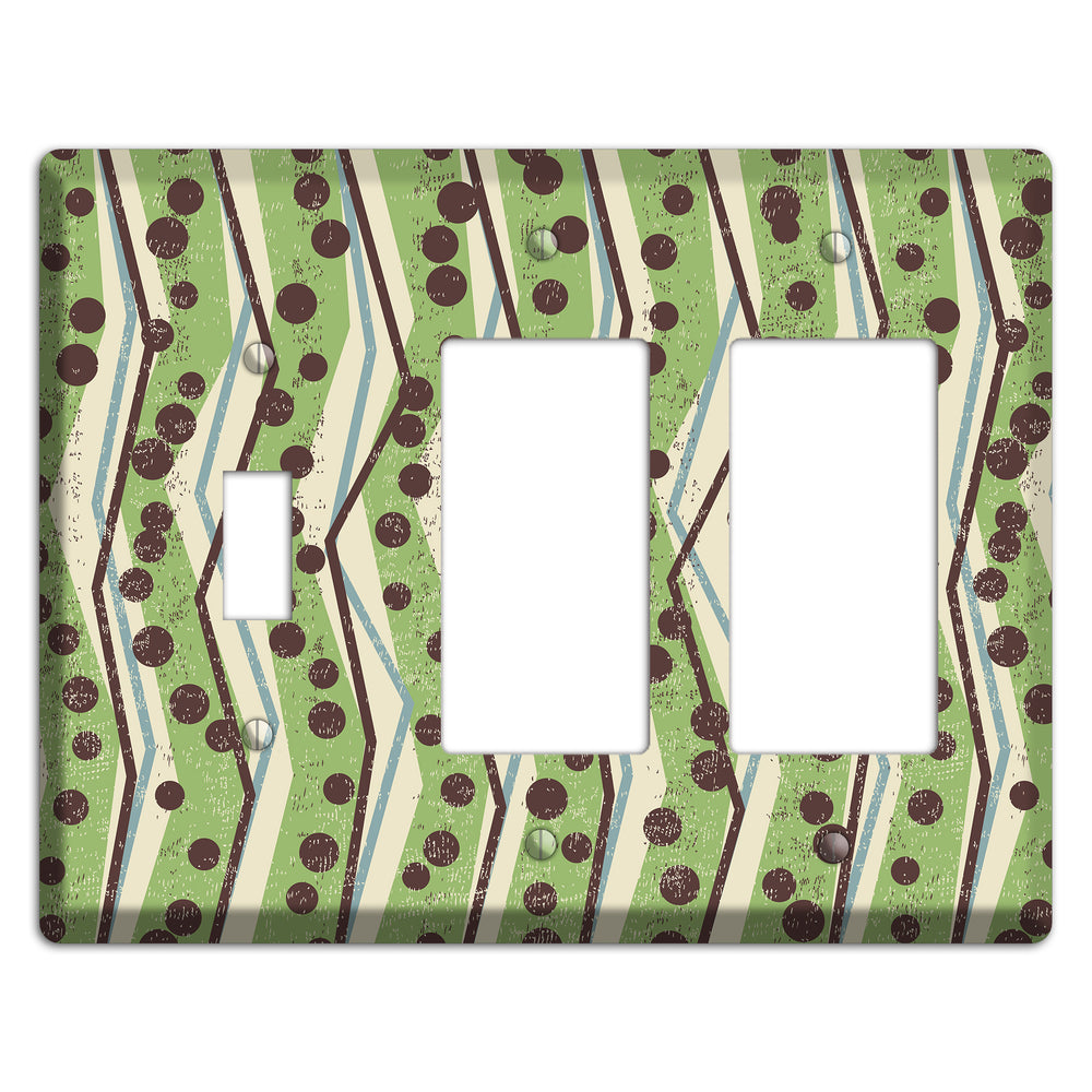 Coffee Plantation Toggle / 2 Rocker Wallplate