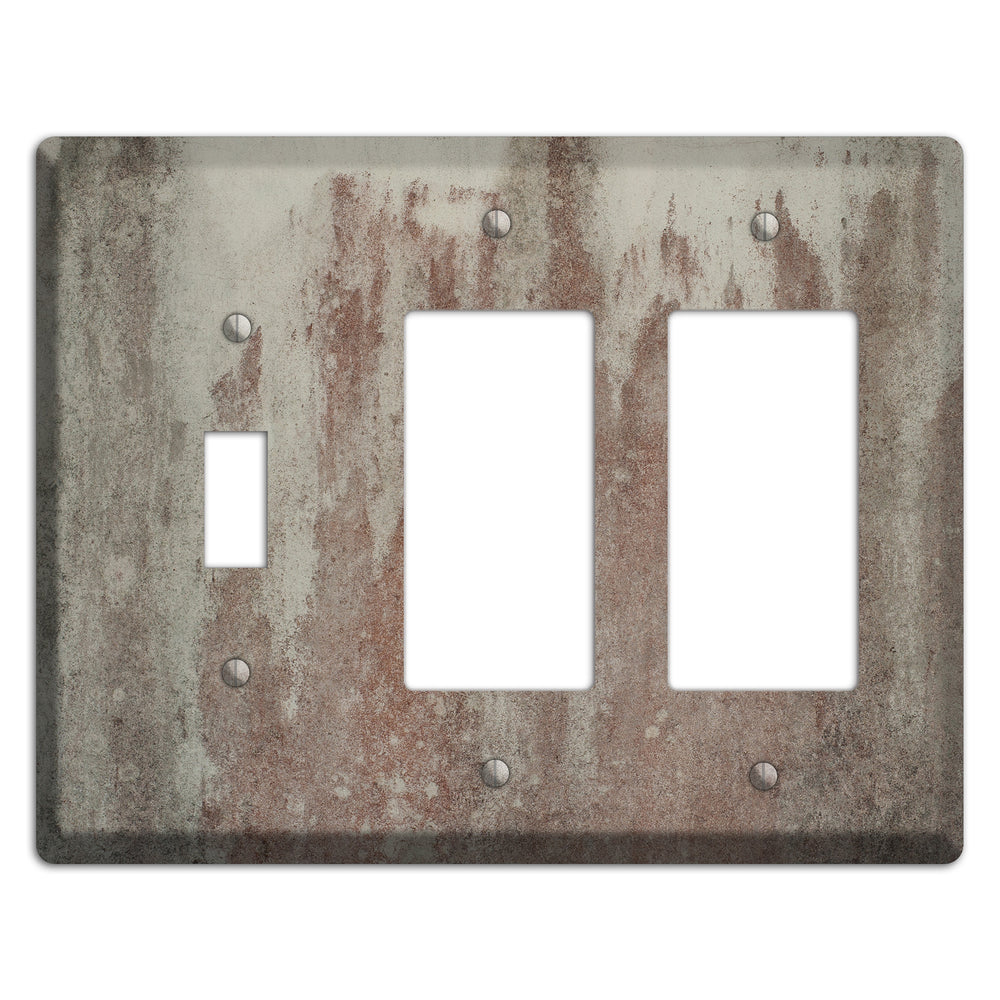 Old Concrete 13 Toggle / 2 Rocker Wallplate