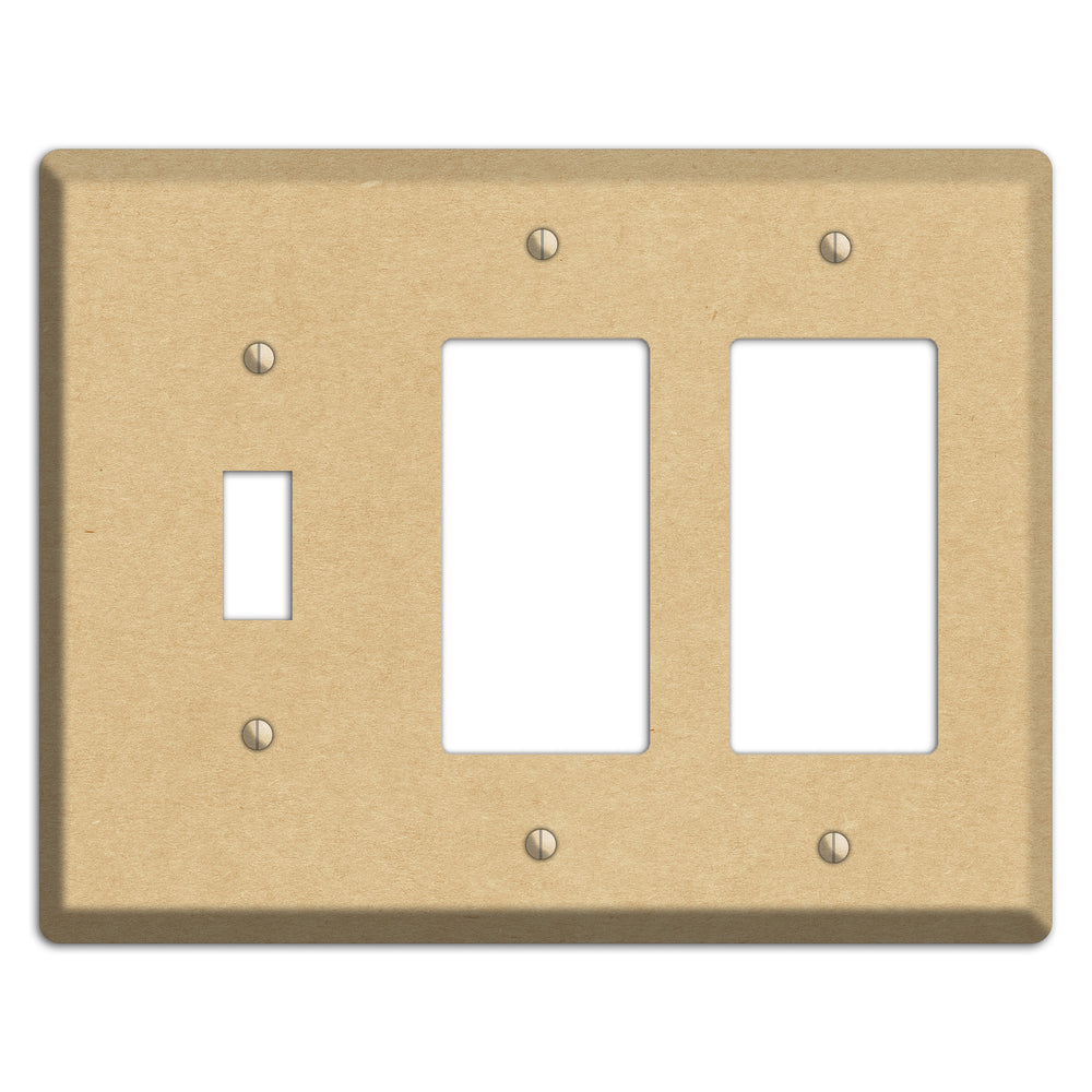 Calico Kraft Toggle / 2 Rocker Wallplate