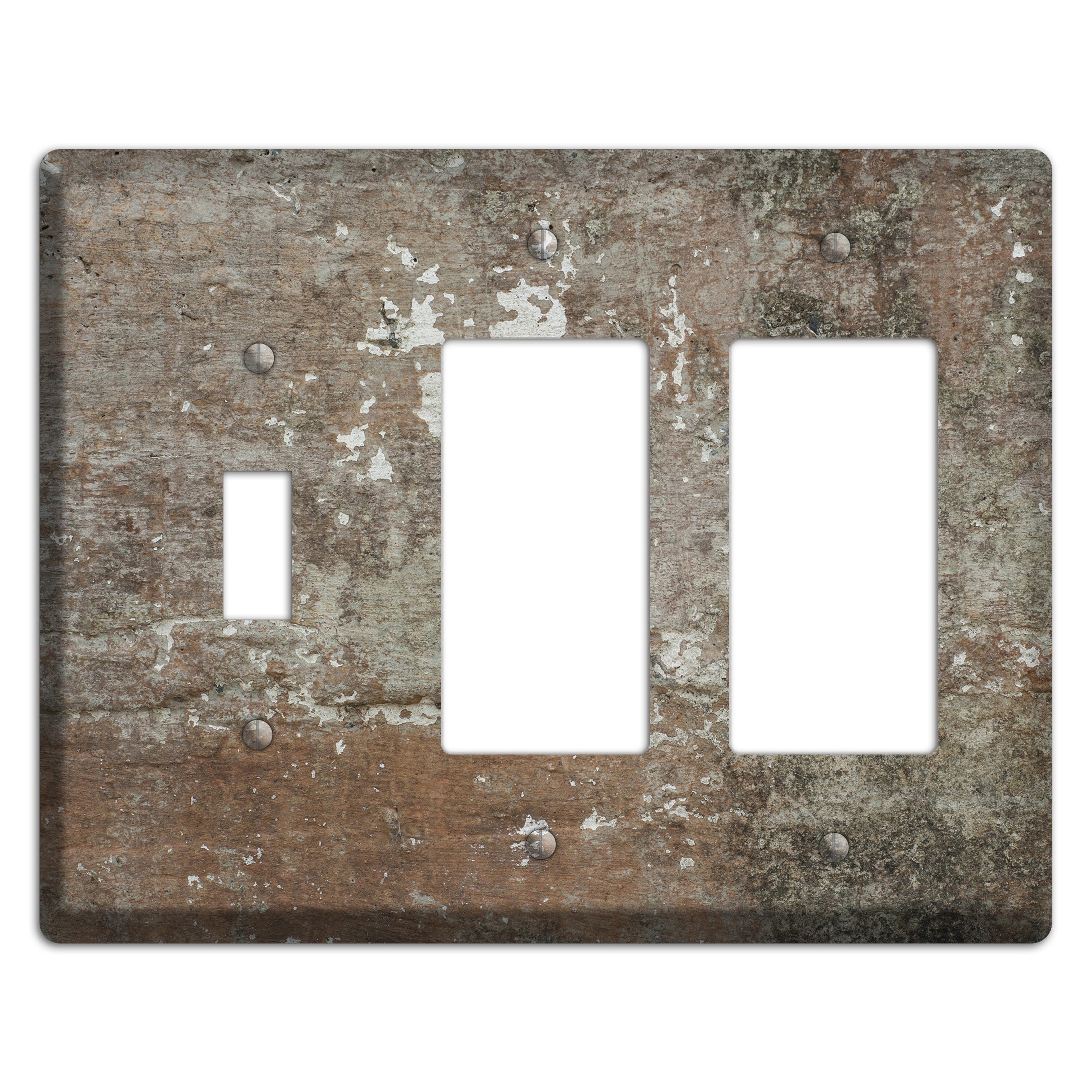 Old Concrete 11 Toggle / 2 Rocker Wallplate