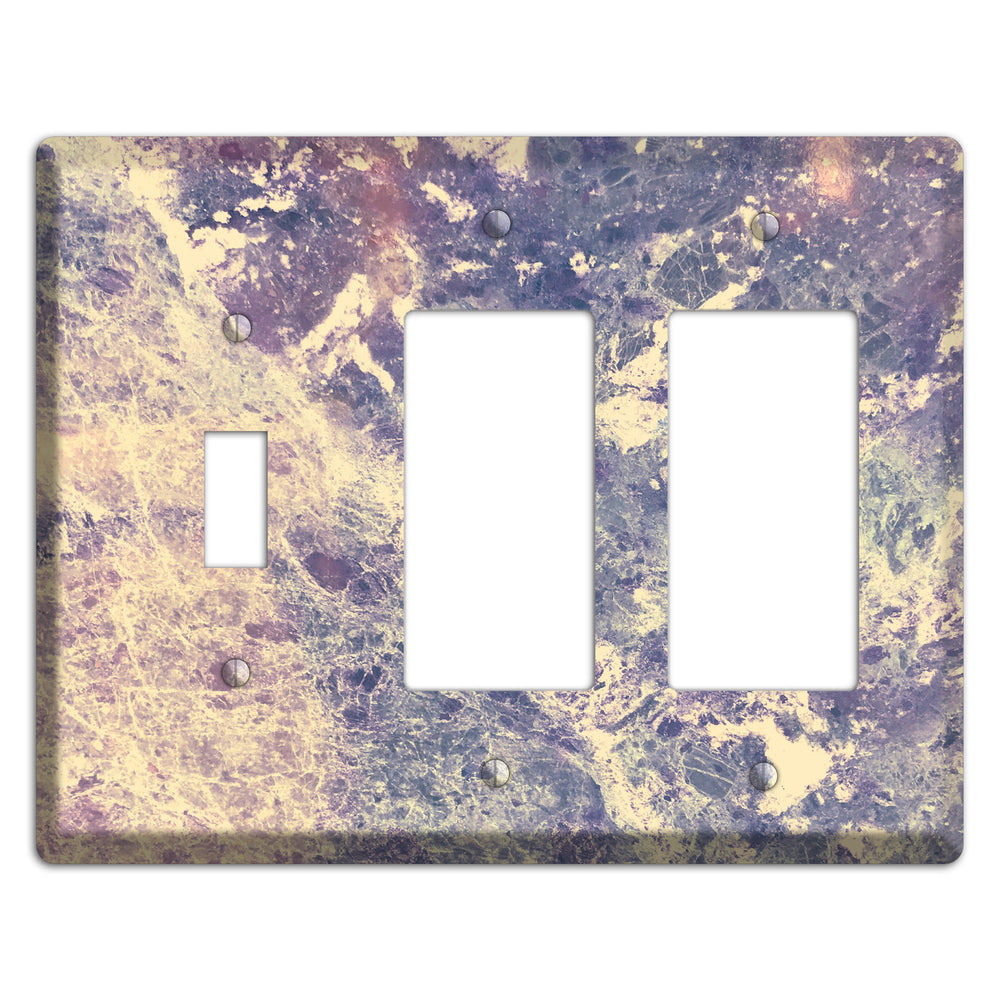 Manatee Marble Toggle / 2 Rocker Wallplate